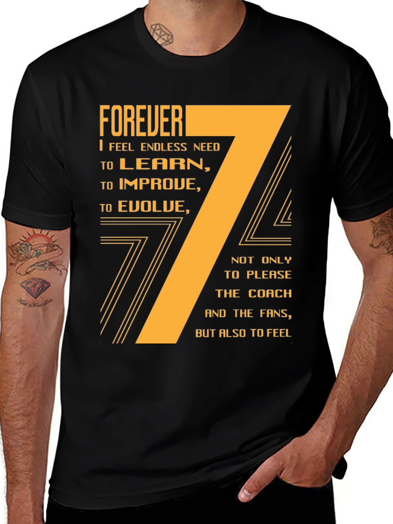 Variant 22 of Forever I Need Motivational T-Shirt - Black