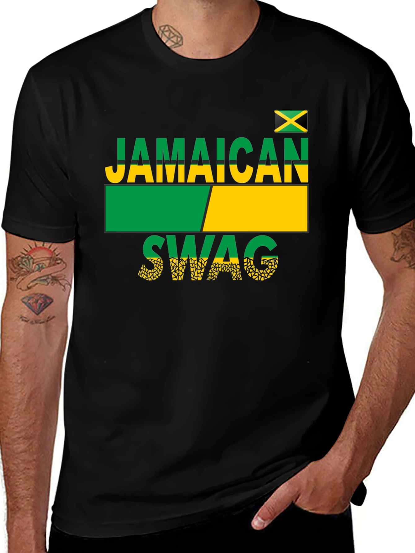 Jamaican Swag T-Shirt - Black
