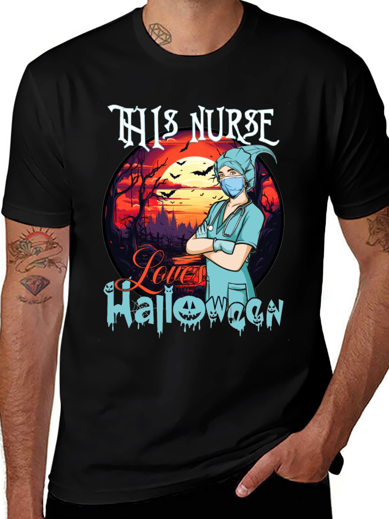 Halloween Nurse T-Shirt - Spooky Season Apparel