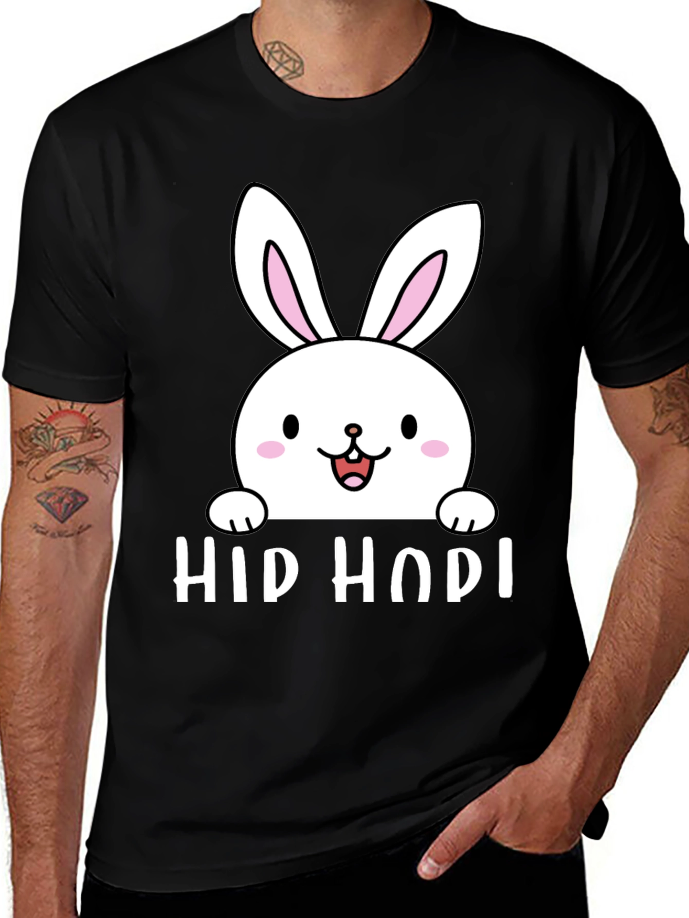 Variant 15 of Hip Hop Easter Bunny Graphic Tee
