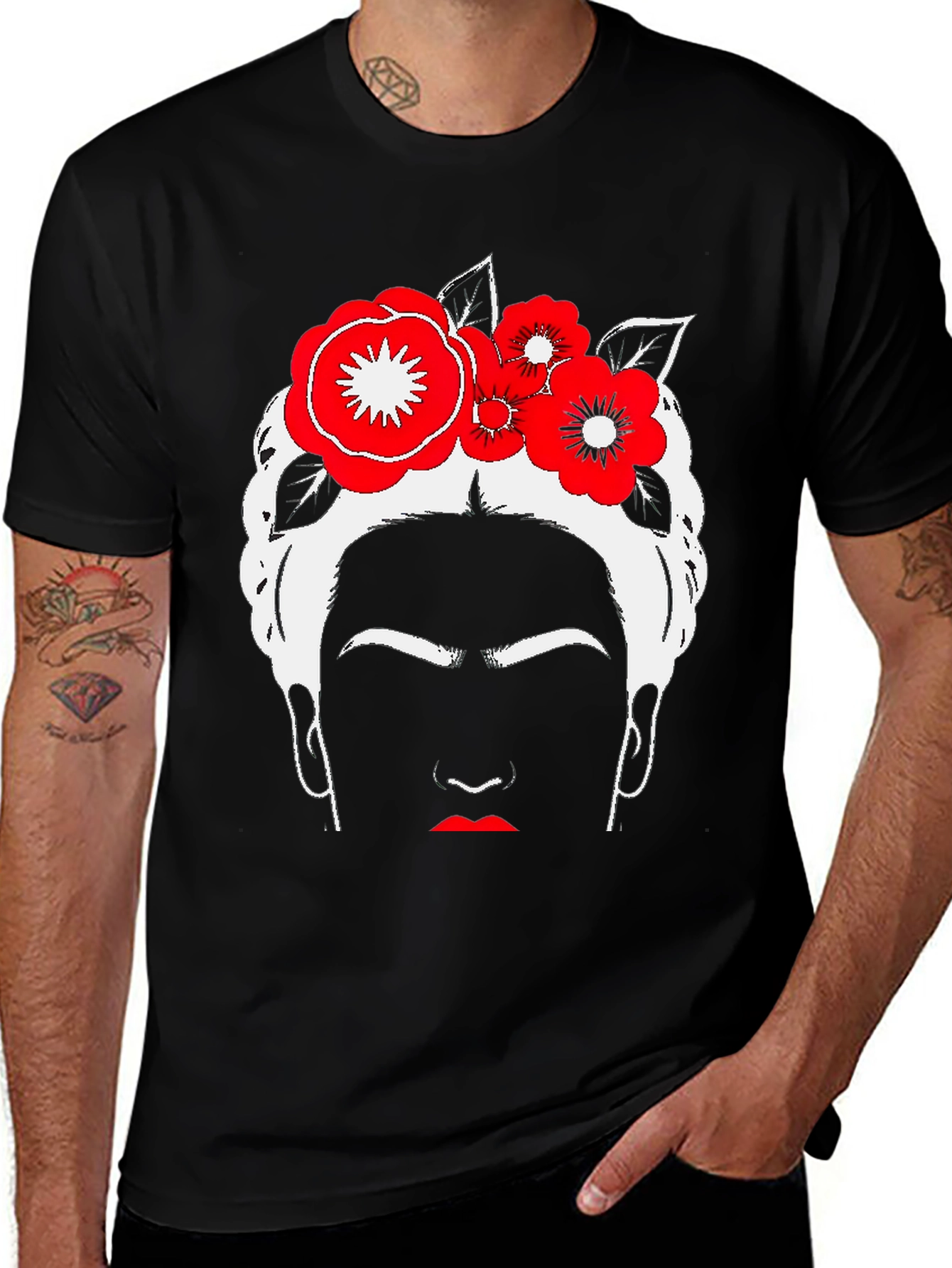 Frida Kahlo Graphic Tee - Black