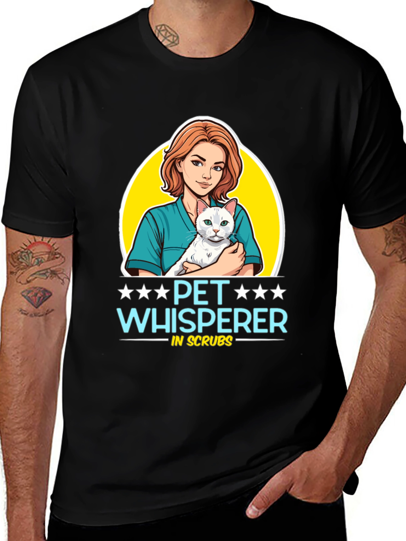 Variant 24 of Pet Whisperer in Scrubs Graphic Tee