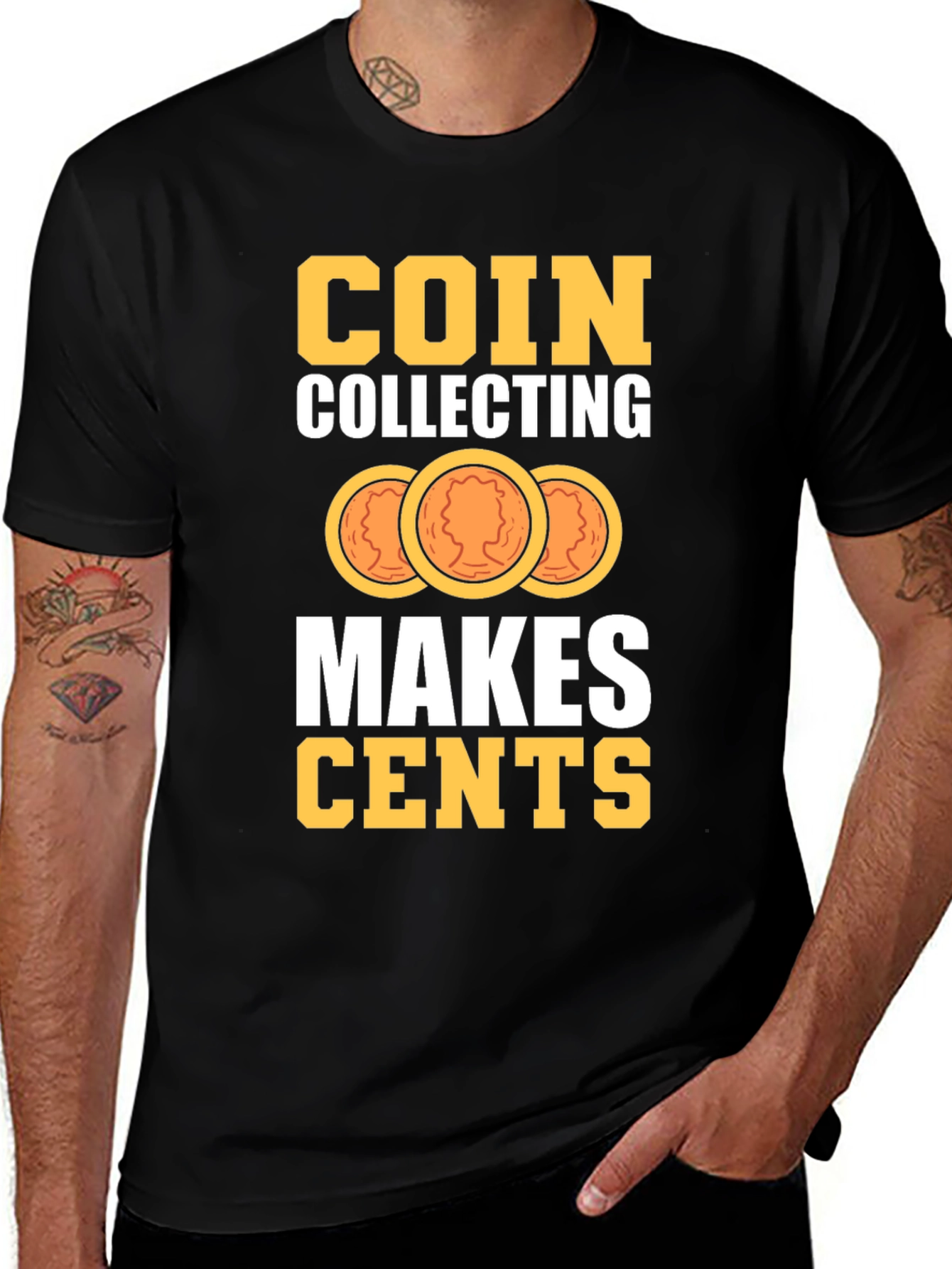 Variant 22 of Coin Collecting Makes Cents Graphic T-Shirt