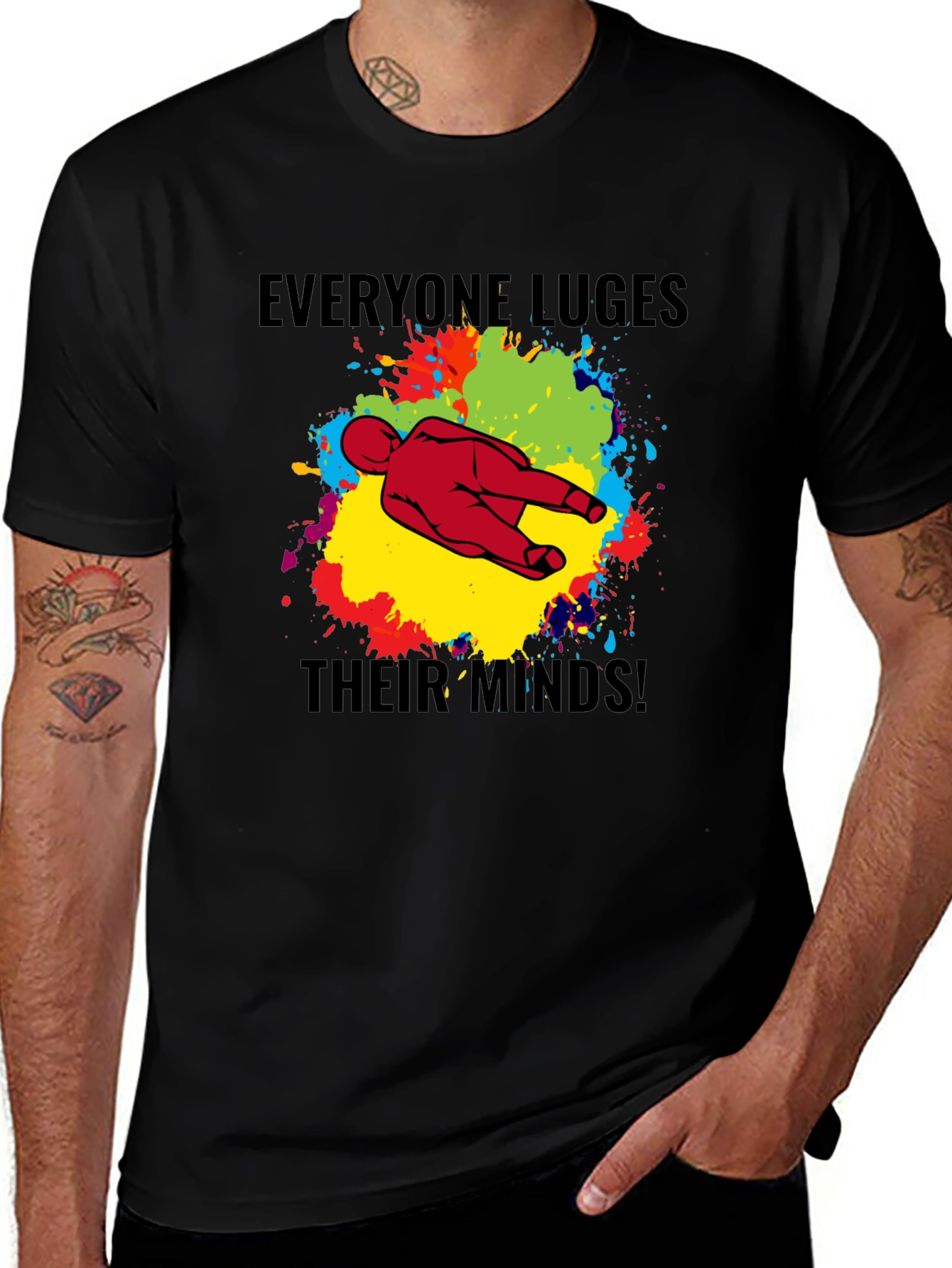 Variant 9 of Everyone Luges Their Minds! Graphic Tee