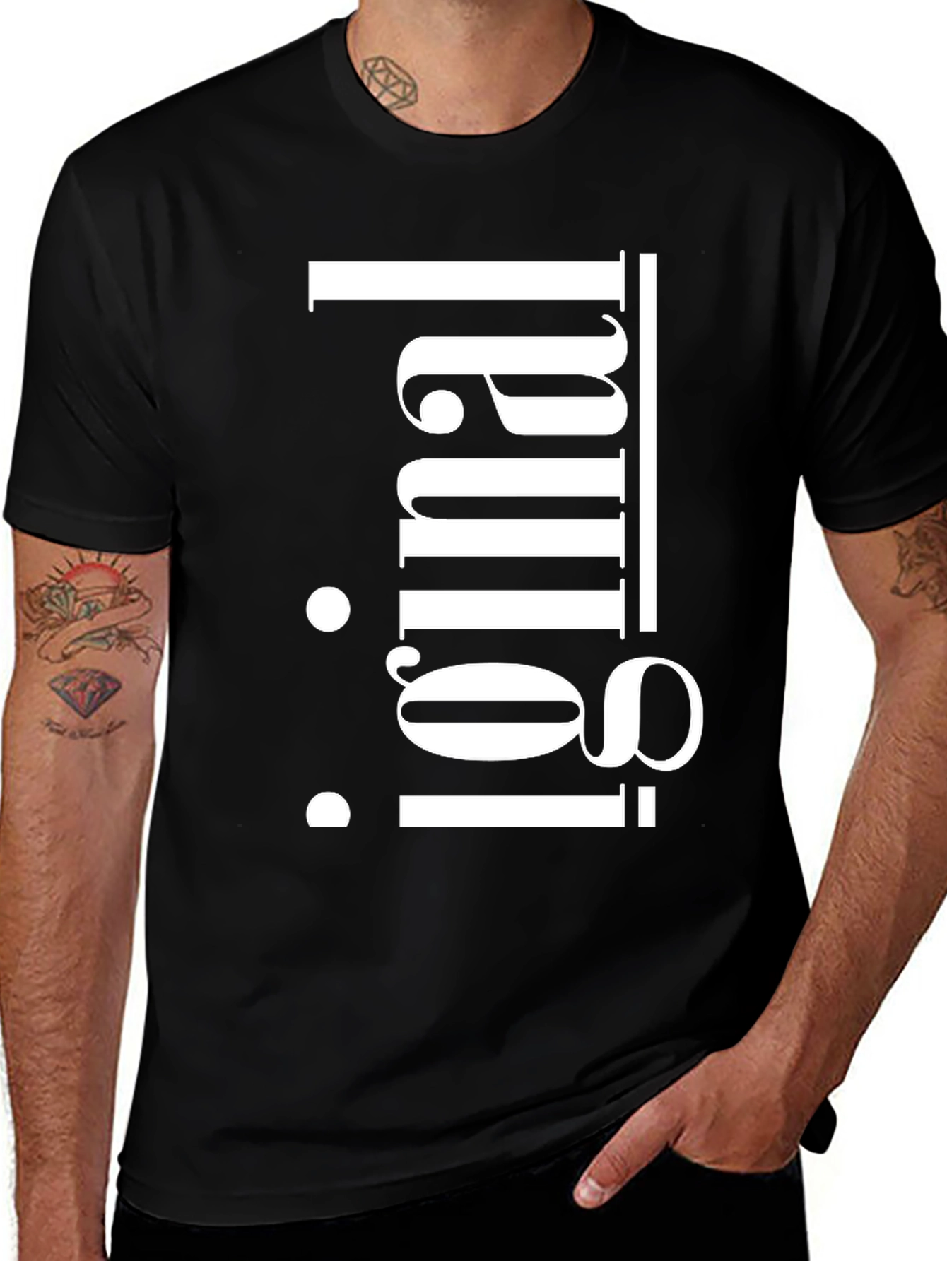 Variant 12 of Original Graphic Tee - Black Cotton T-Shirt