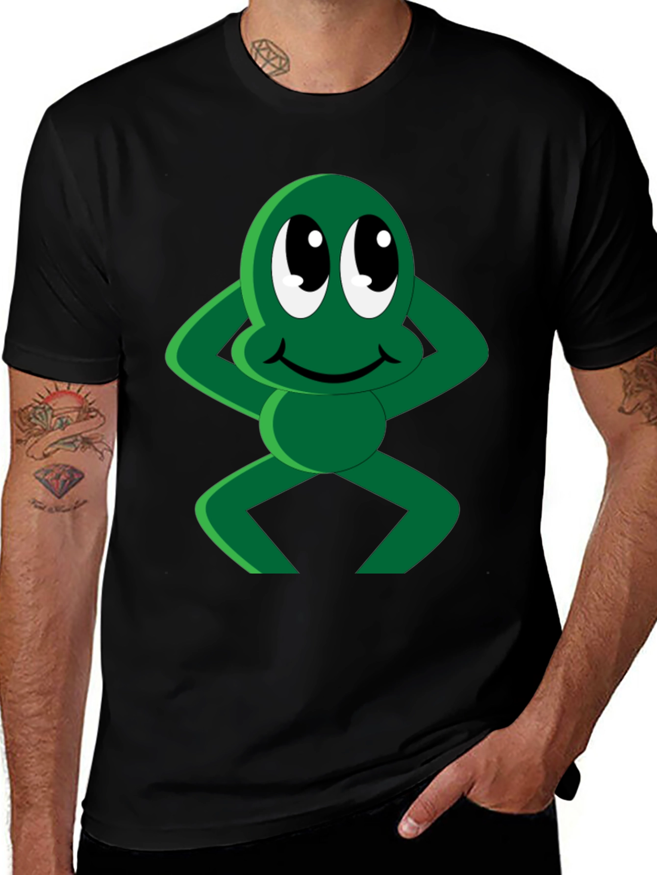 Variant 23 of Fun Frog Graphic Tee - Relaxed Fit