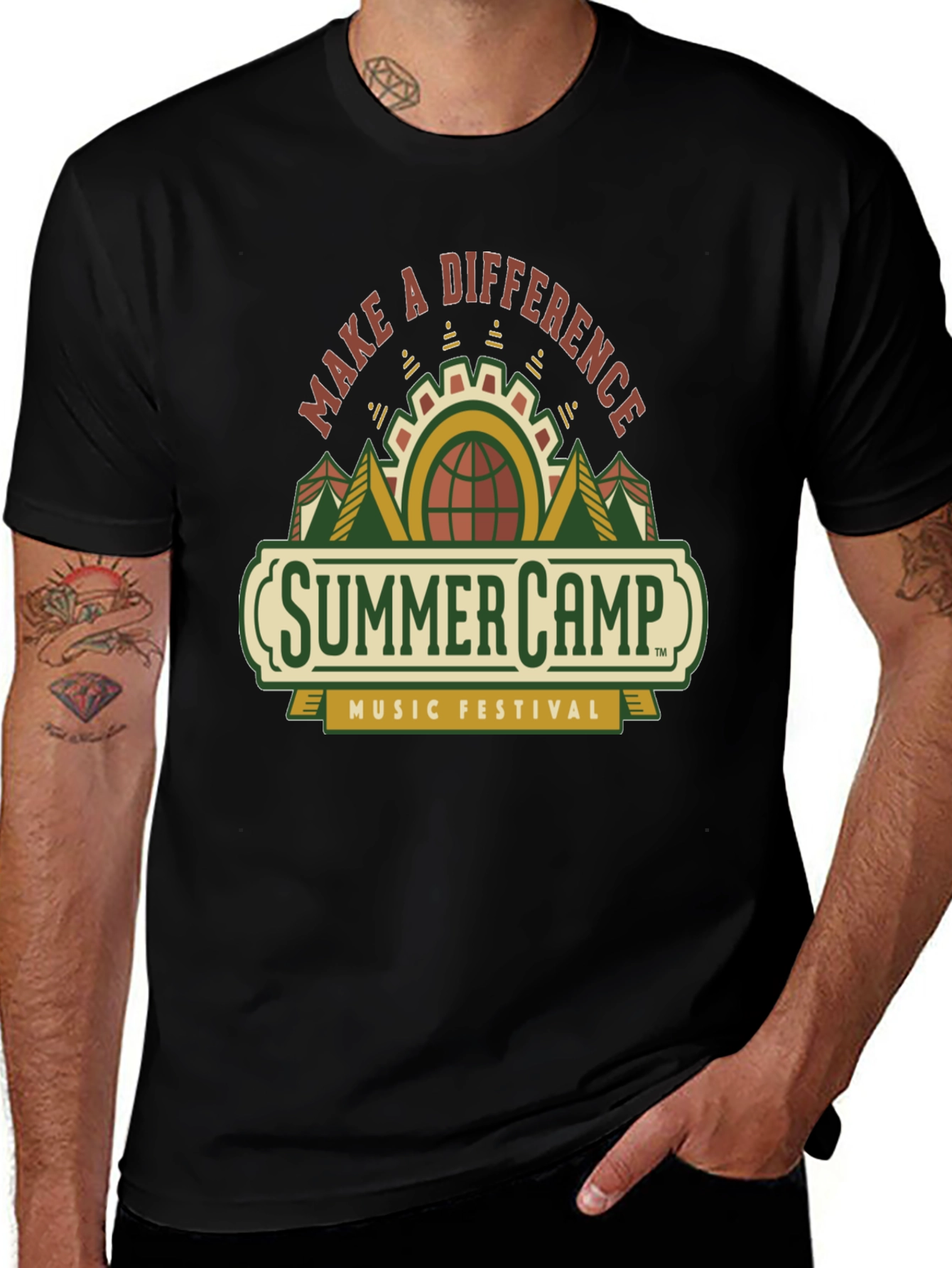 Variant 29 of Summer Camp Music Festival Black T-Shirt
