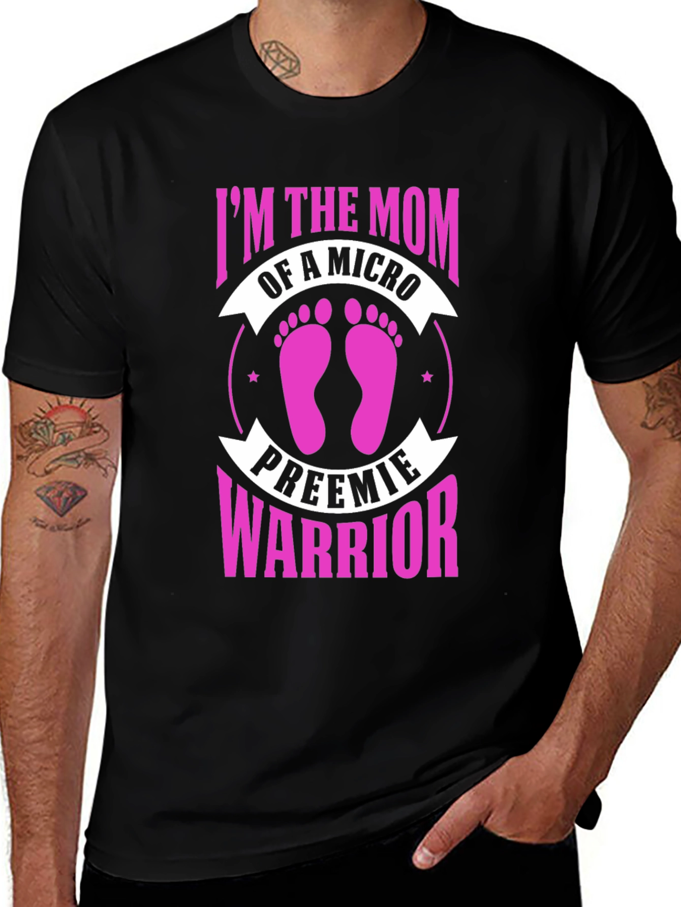 Micro Preemie Warrior Mom T-Shirt