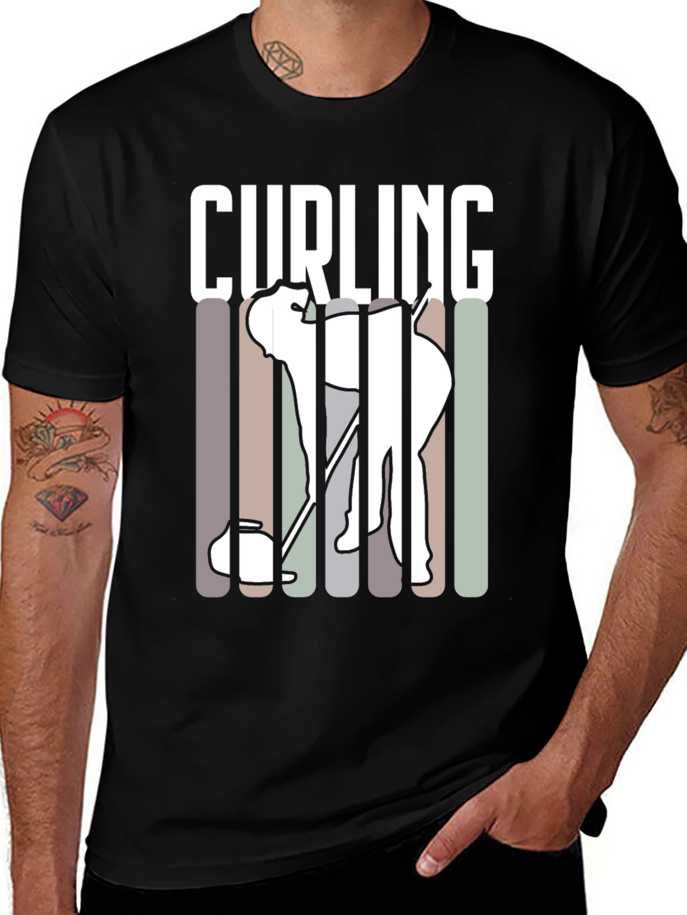 Variant 21 of Curling T-Shirt - Stylish Graphic Tee