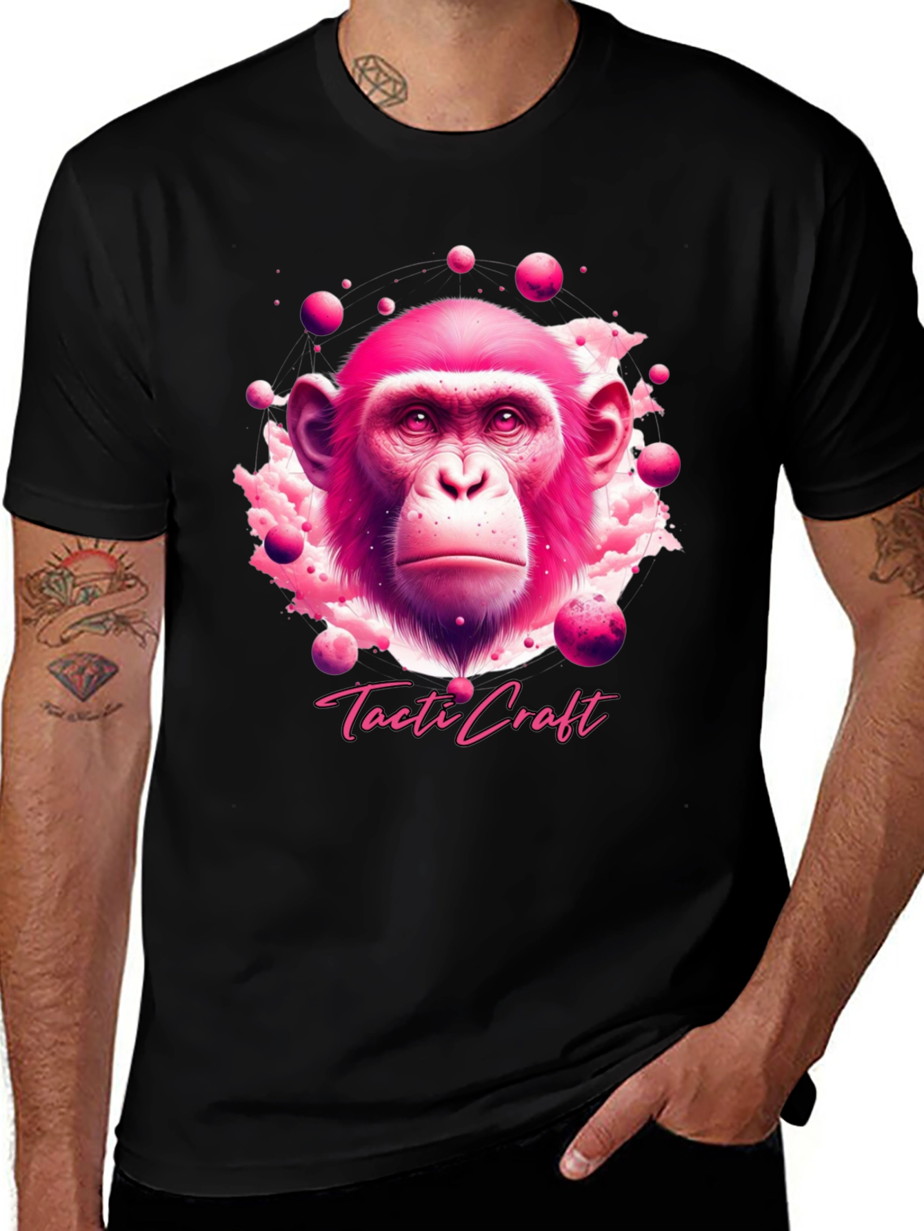 Tactical Craft Pink Monkey Graphic Tee