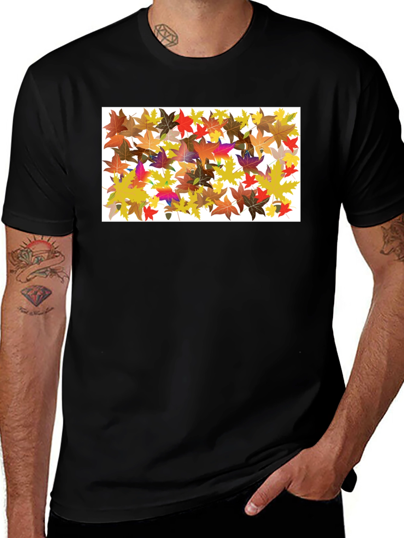 Variant 21 of Autumn Leaves Graphic T-Shirt