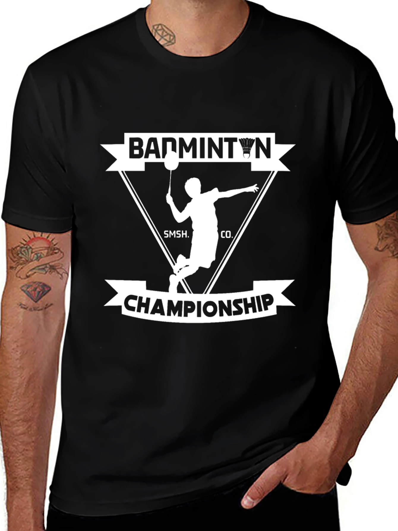 Variant 10 of Badminton Championship Graphic T-Shirt