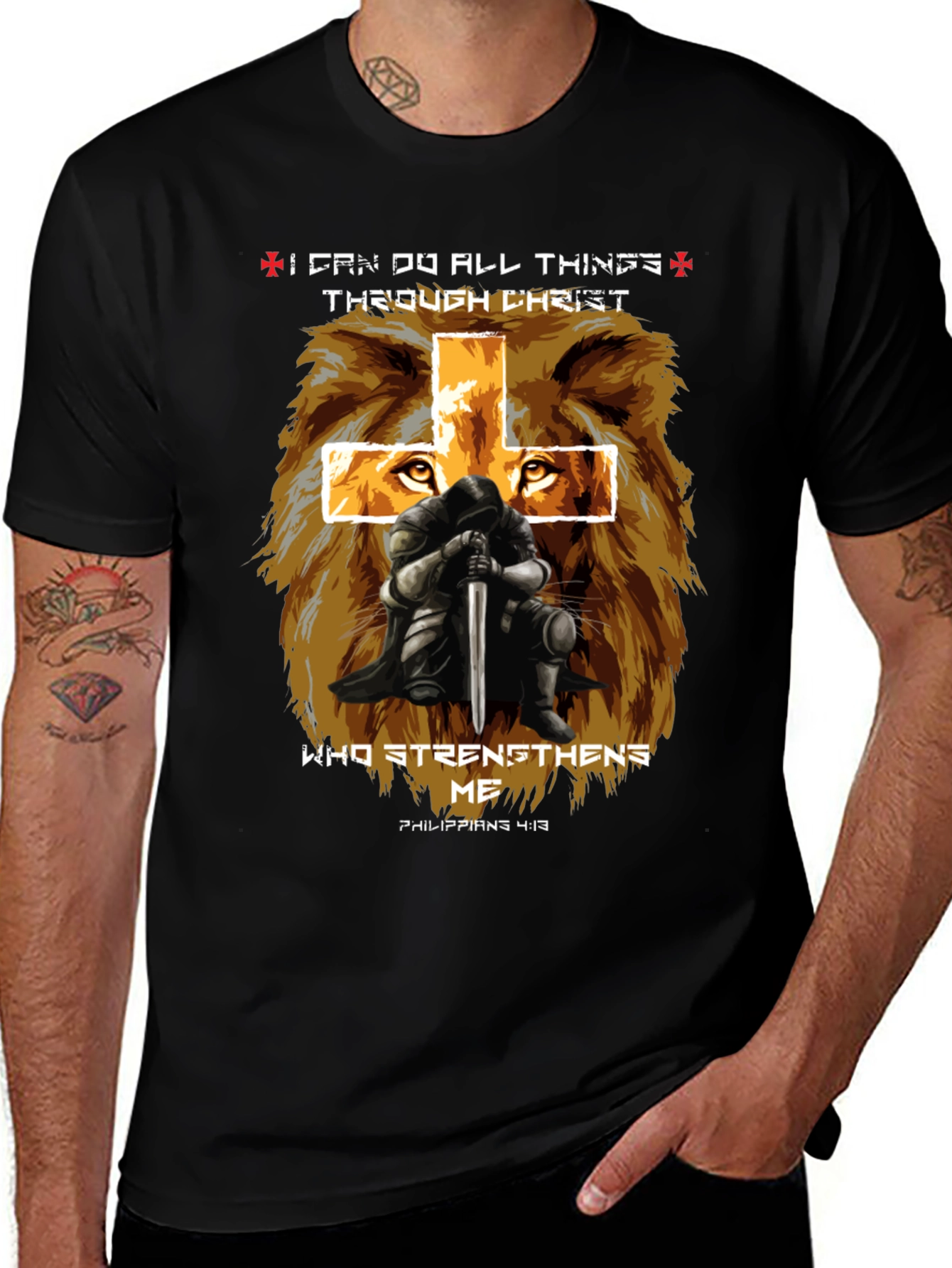 Christian Lion Knight T-Shirt