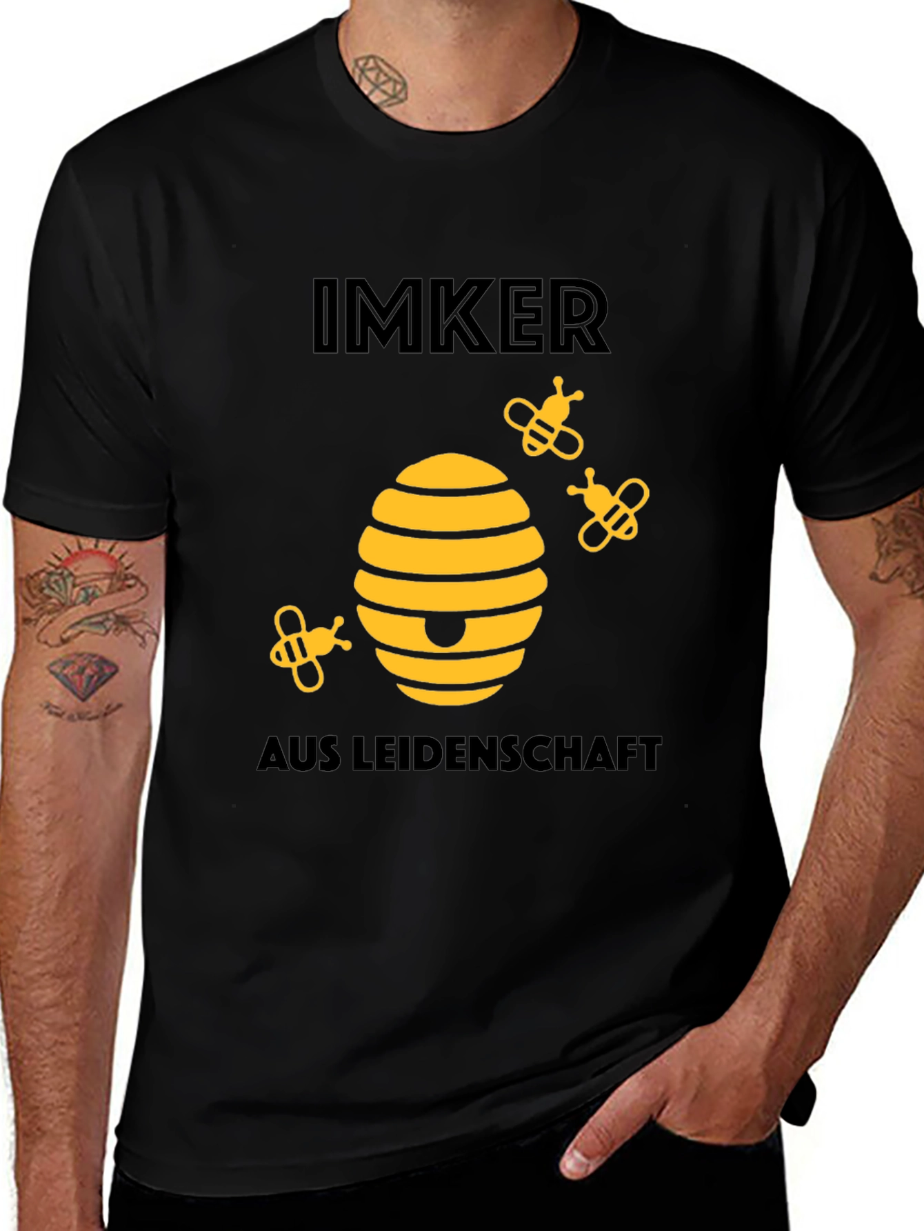 Variant 14 of Imker Aus Leidenschaft Beekeeper T-Shirt