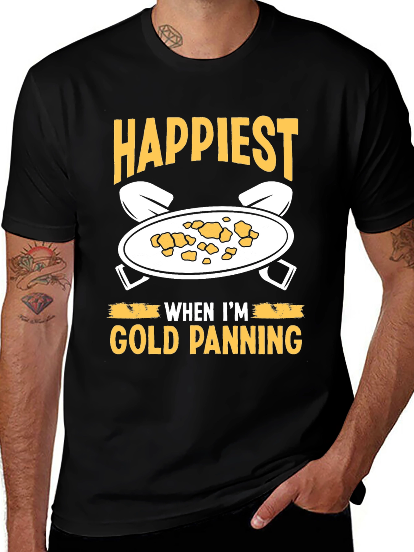Variant 28 of Happiest Gold Panning T-Shirt - Prospector Apparel