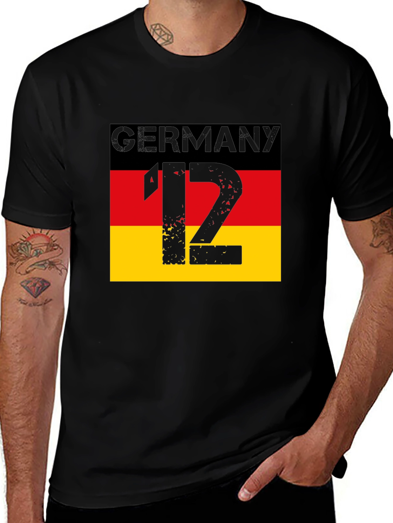 Variant 15 of Germany Flag T-Shirt - Number 12 Graphic Tee