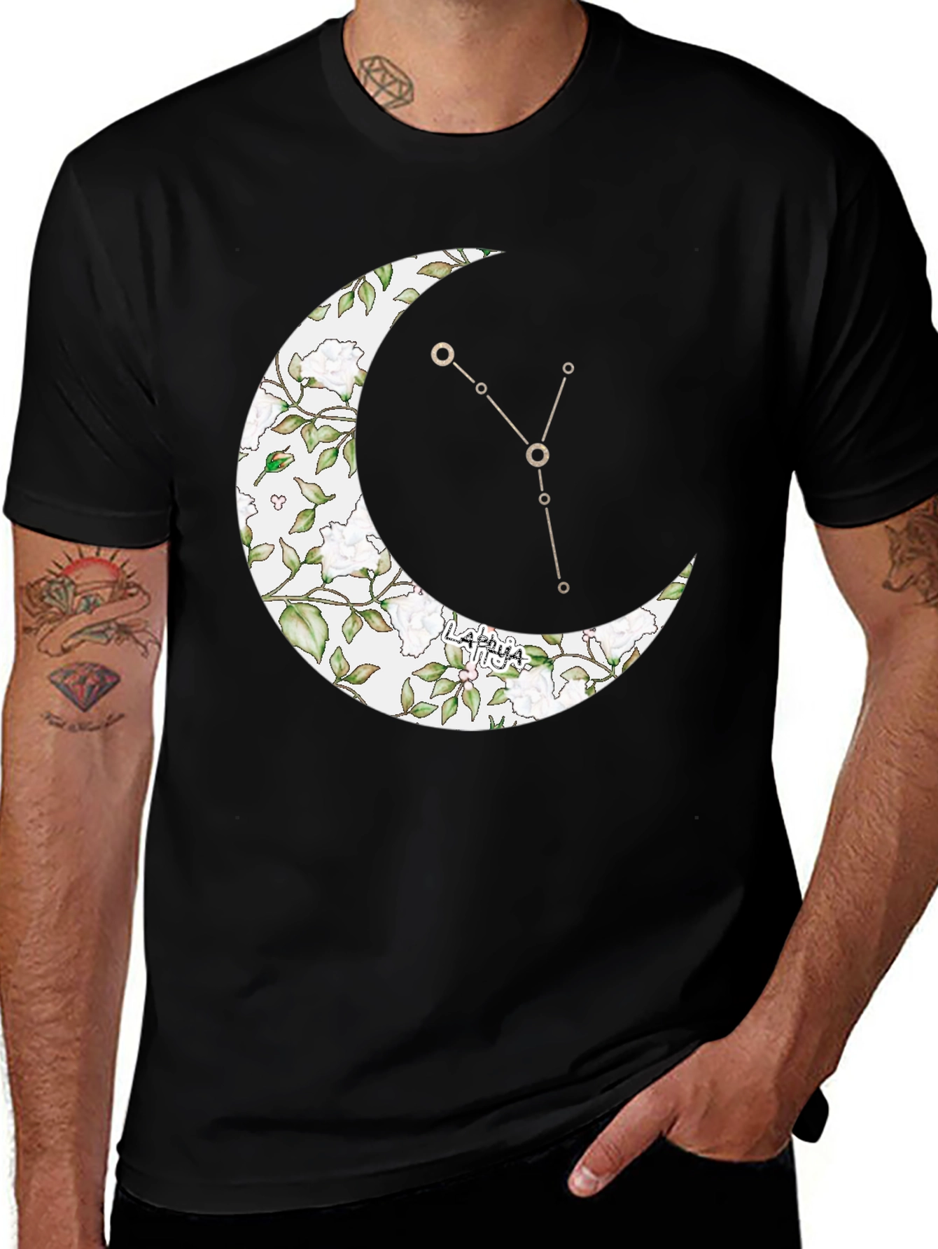 Variant 10 of Crescent Moon Taurus Zodiac T-Shirt