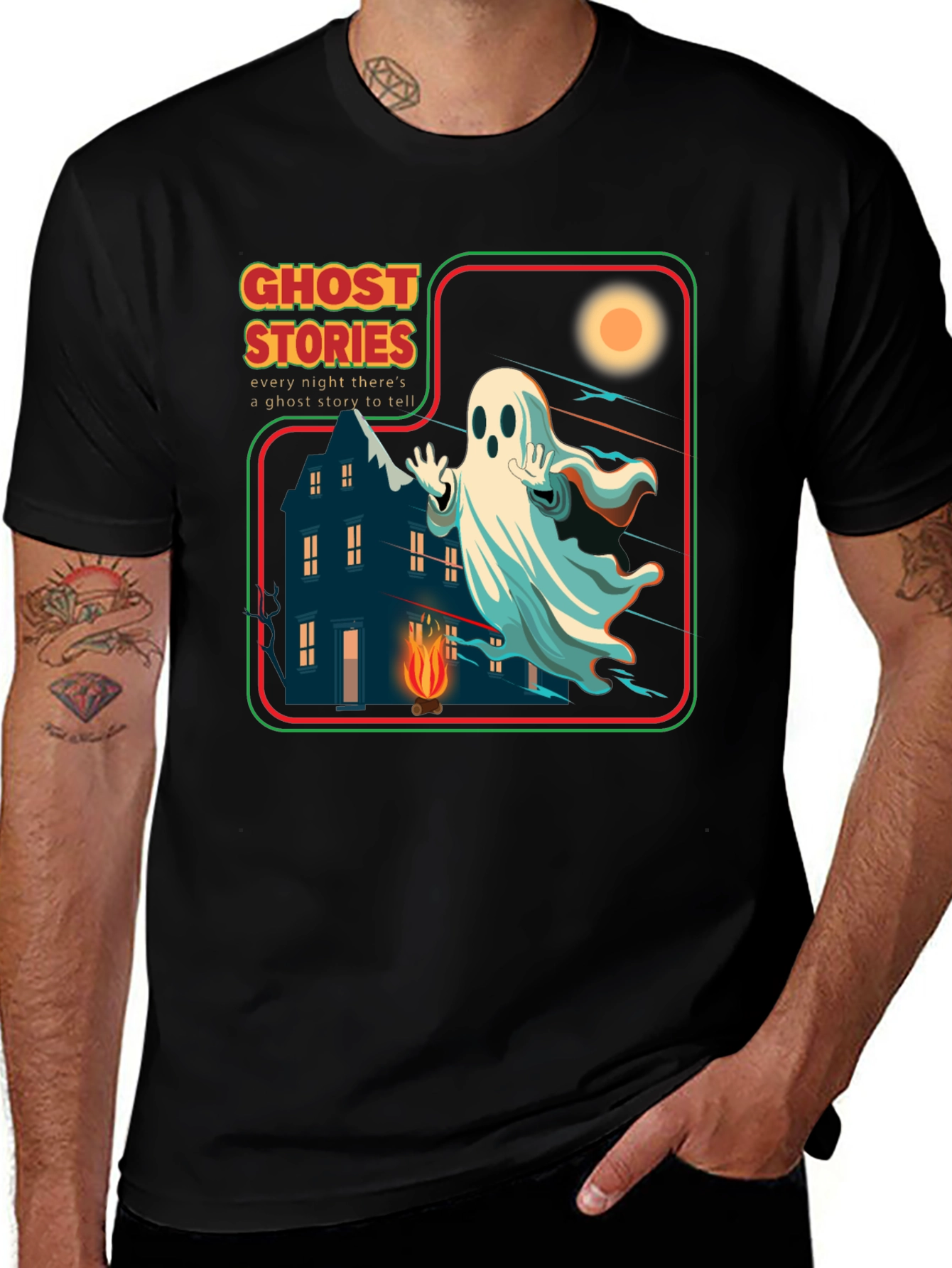 Variant 12 of Ghost Stories Graphic Tee - Spooky Season Shirt