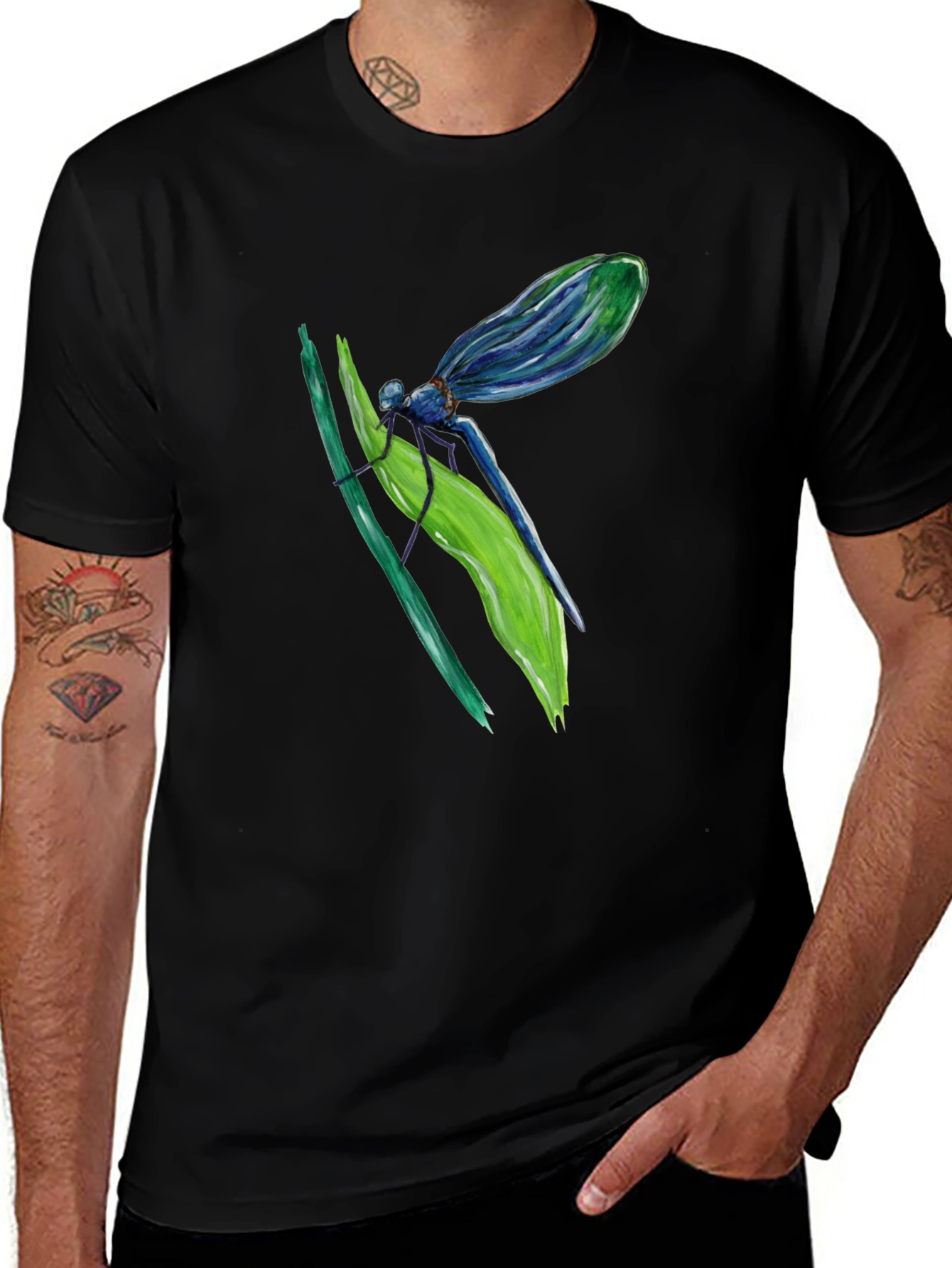 Variant 28 of Dragonfly Graphic Tee - Stylish Nature Design