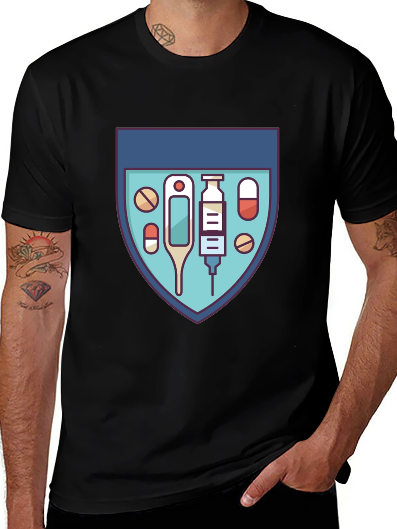 Variant 26 of Medical Shield Graphic T-Shirt