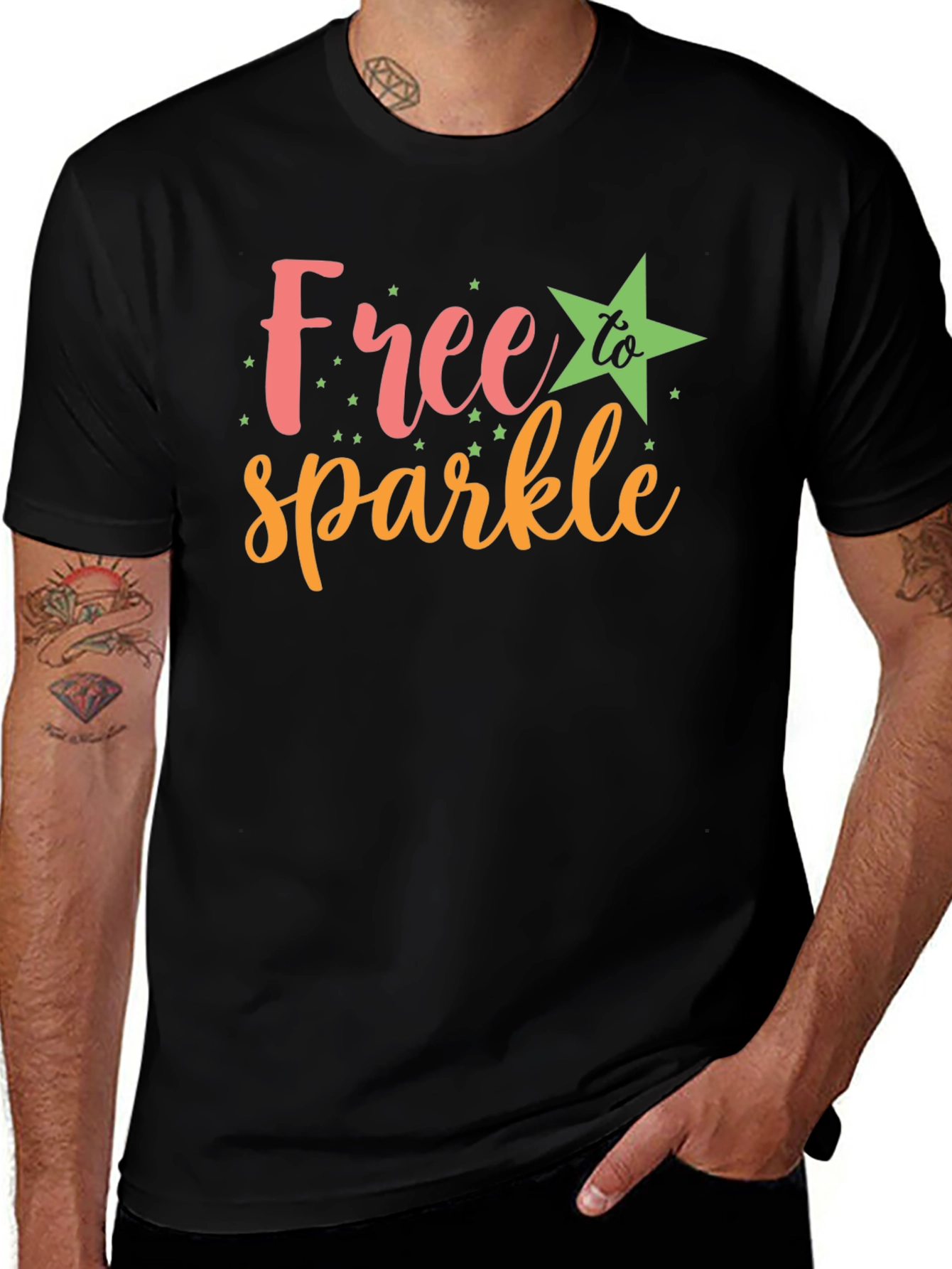 Variant 30 of Free to Sparkle Graphic T-Shirt