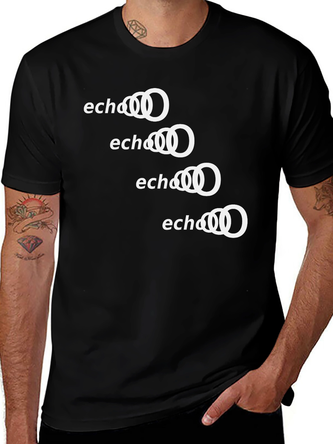 Echo Audi Inspired Black T-Shirt