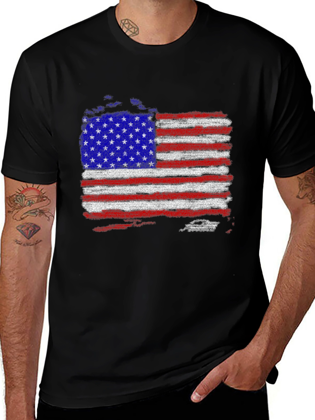 American Flag Patriotic T-Shirt