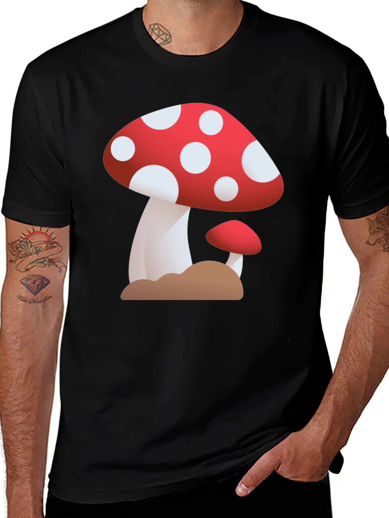 Variant 15 of Mushroom Graphic Tee - Fun & Unique Design