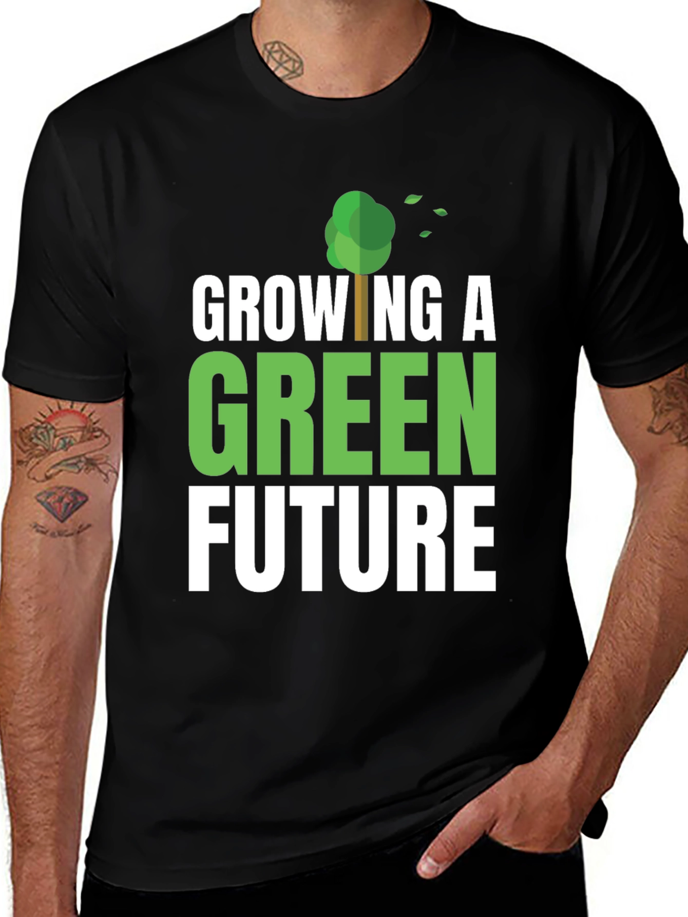 Variant 28 of Green Future Tee - Eco-Friendly Shirt