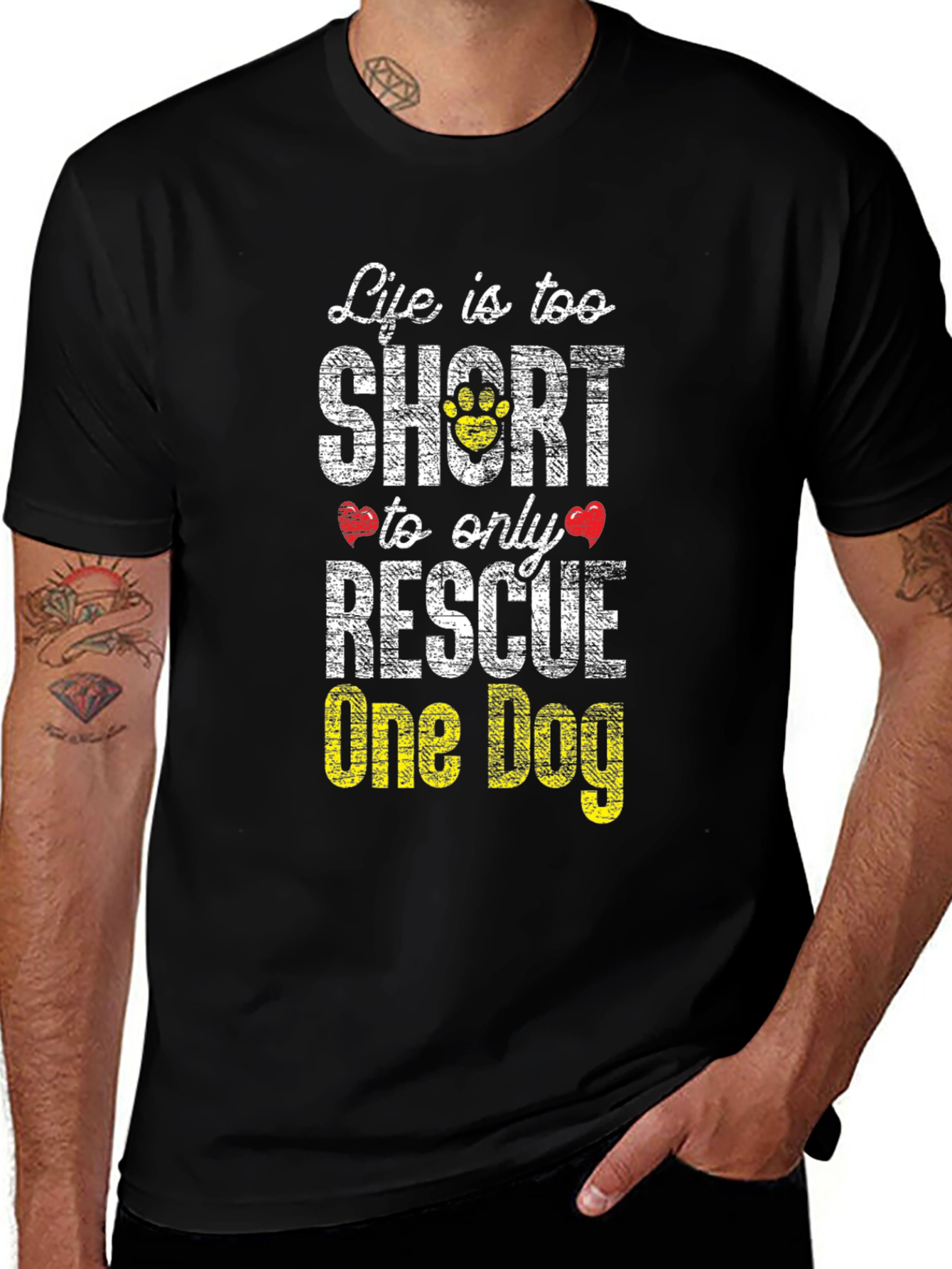 Life is Too Short to Only Rescue One Dog T-Shirt