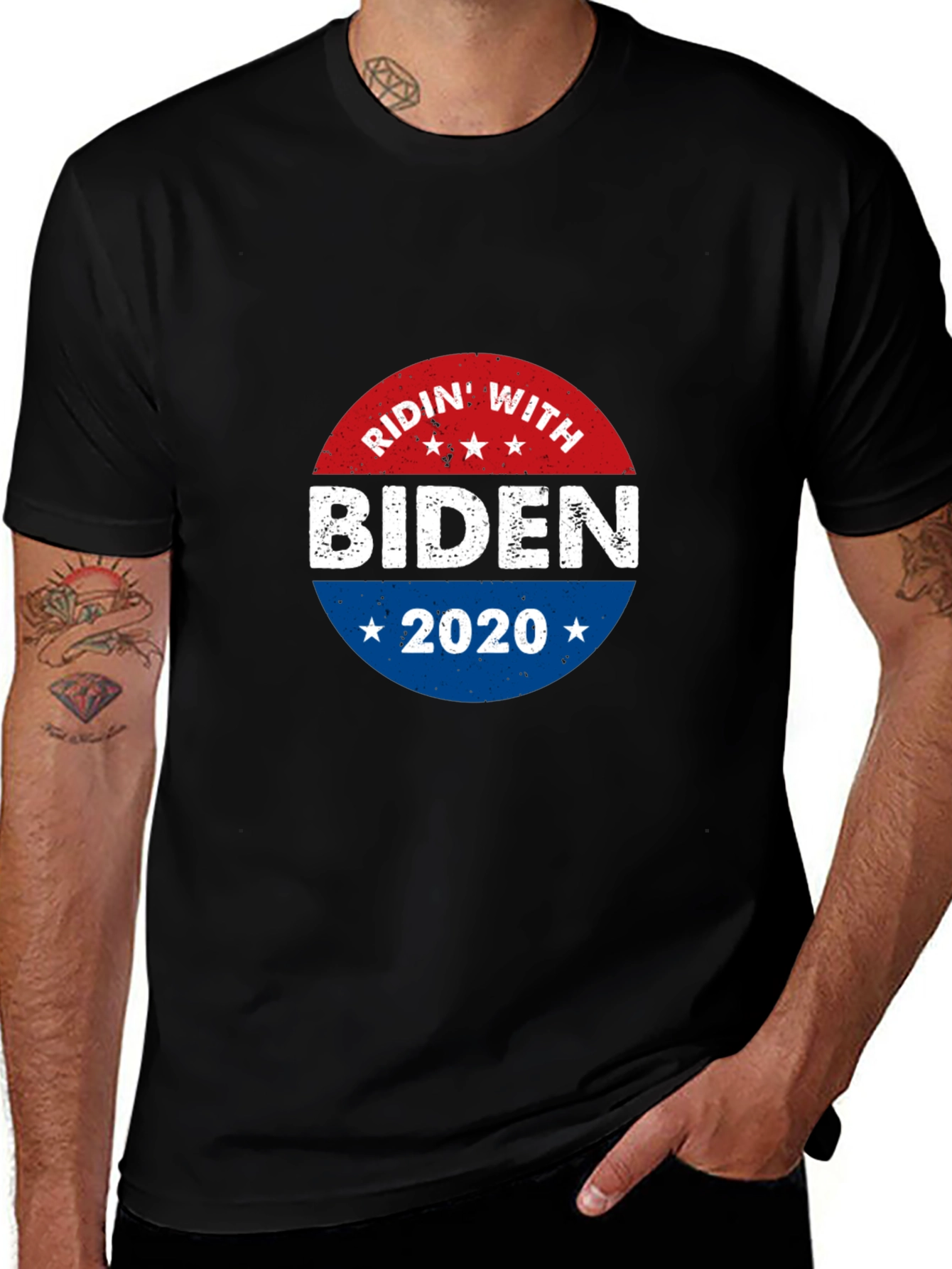 Ridin' With Biden 2020 T-Shirt - Patriotic Political Tee