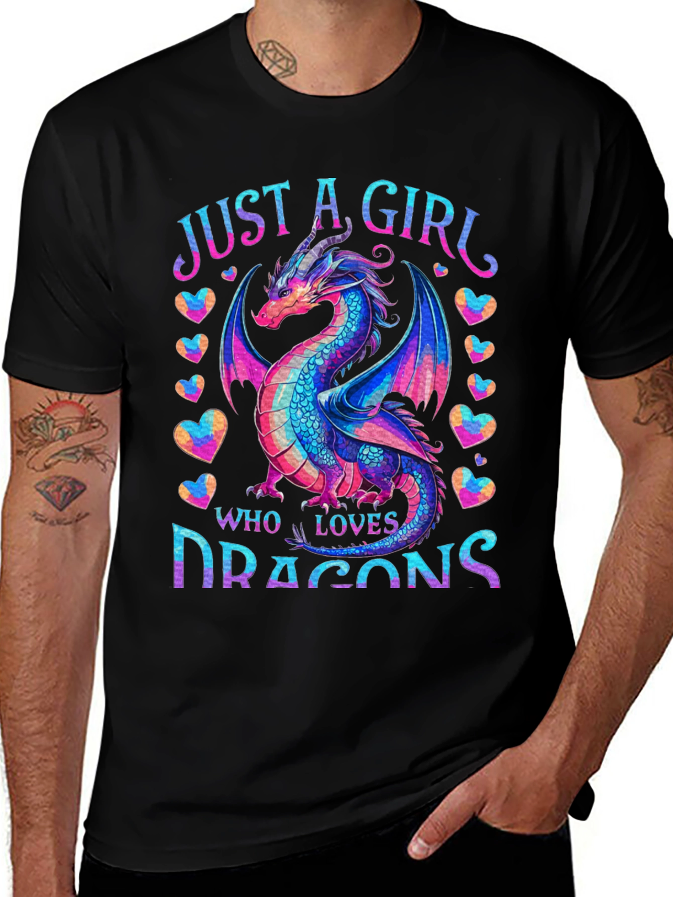 Variant 12 of Just a Girl Who Loves Dragons T-Shirt