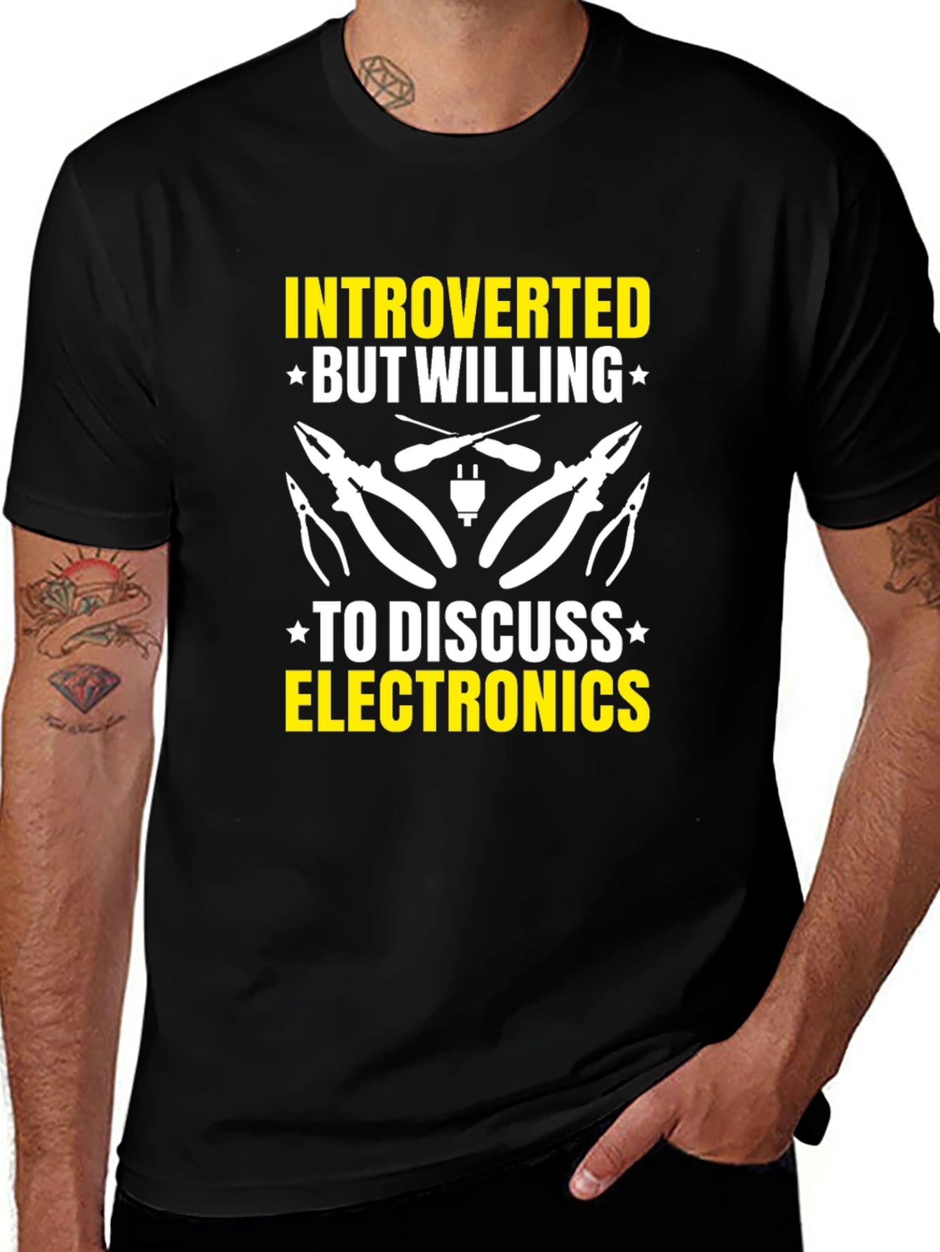 Variant 2 of Introverted Electronics T-Shirt