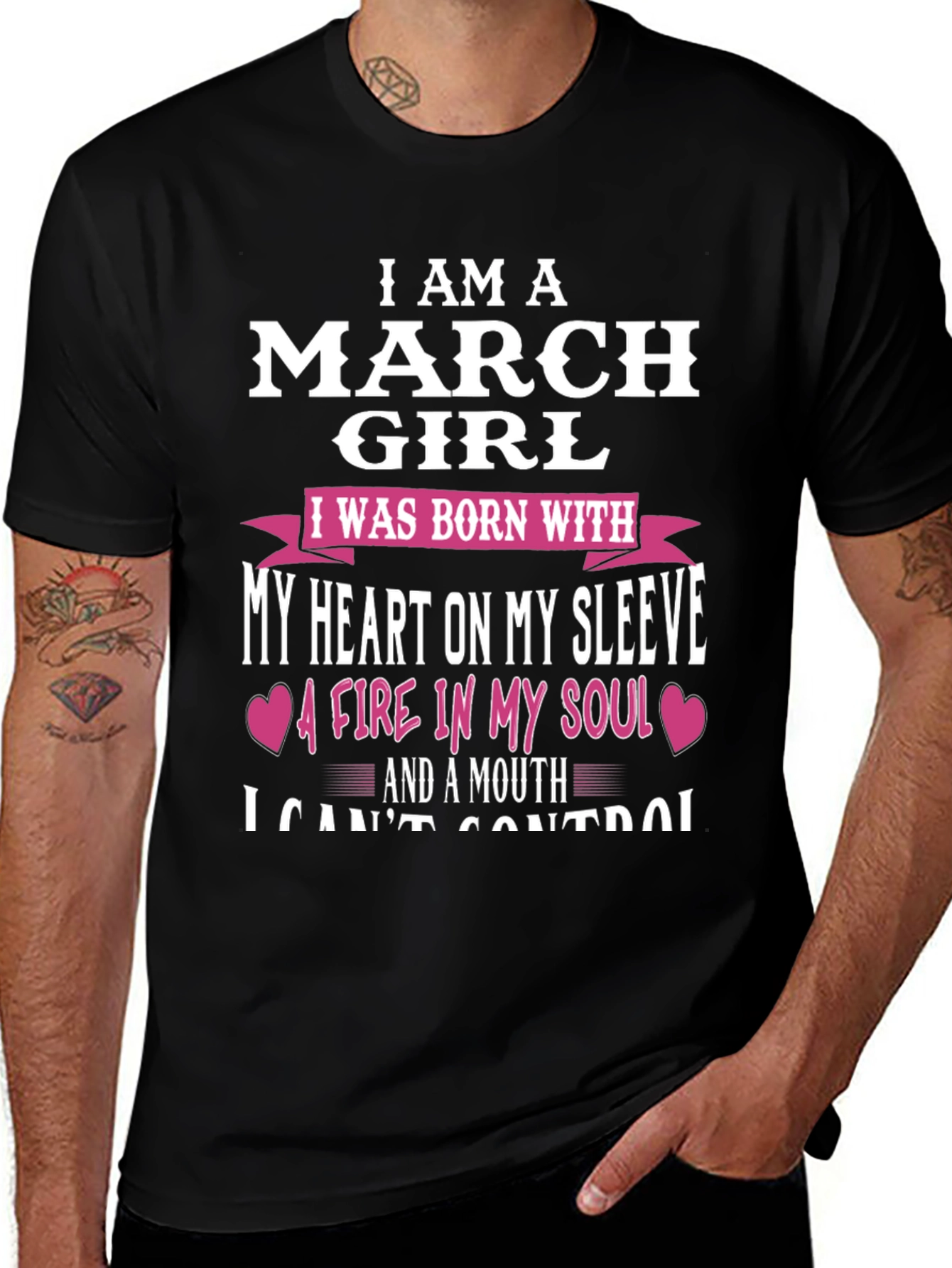 Variant 29 of I Am A March Girl T-Shirt
