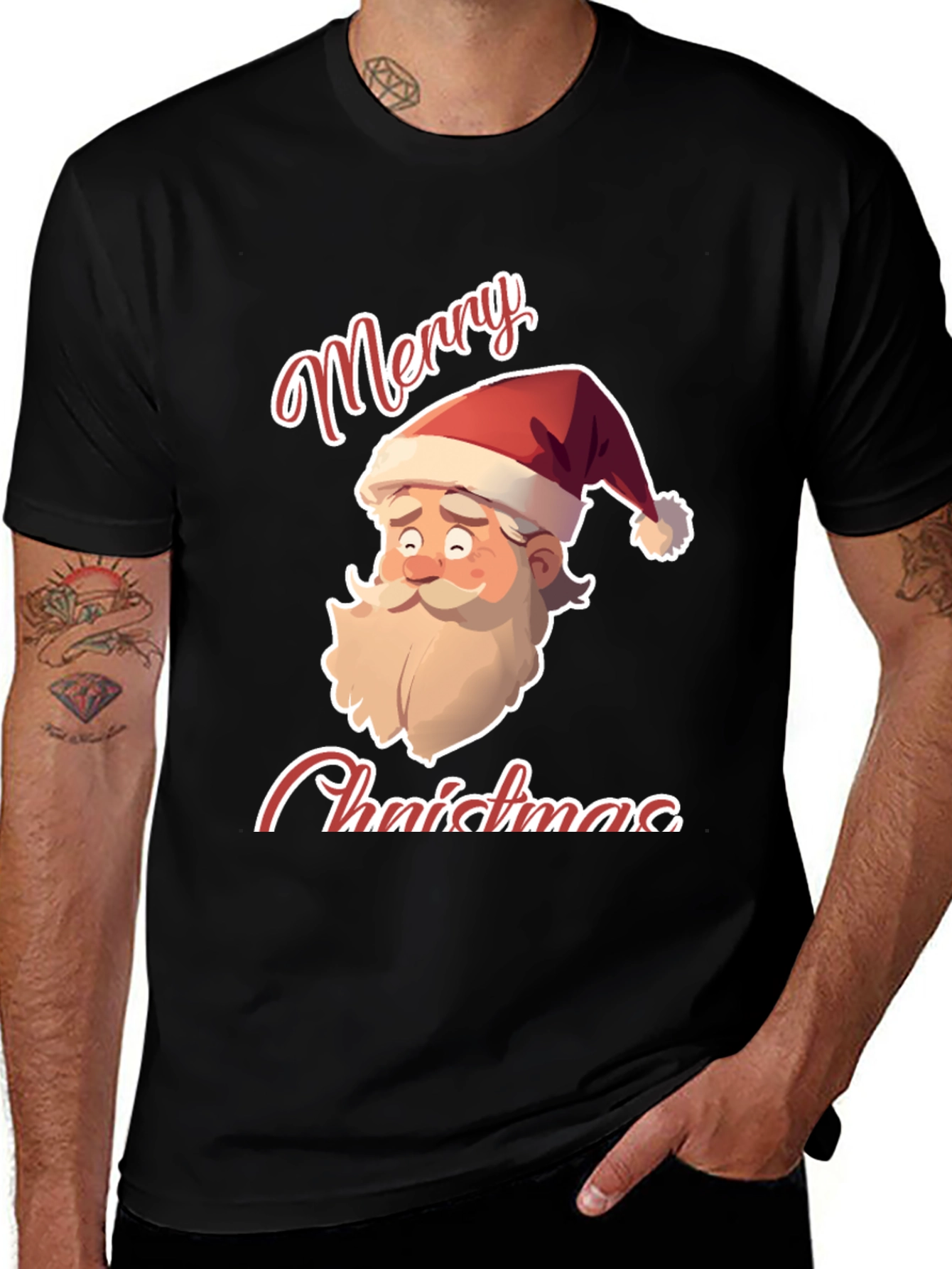 Variant 6 of Merry Christmas Santa Tee