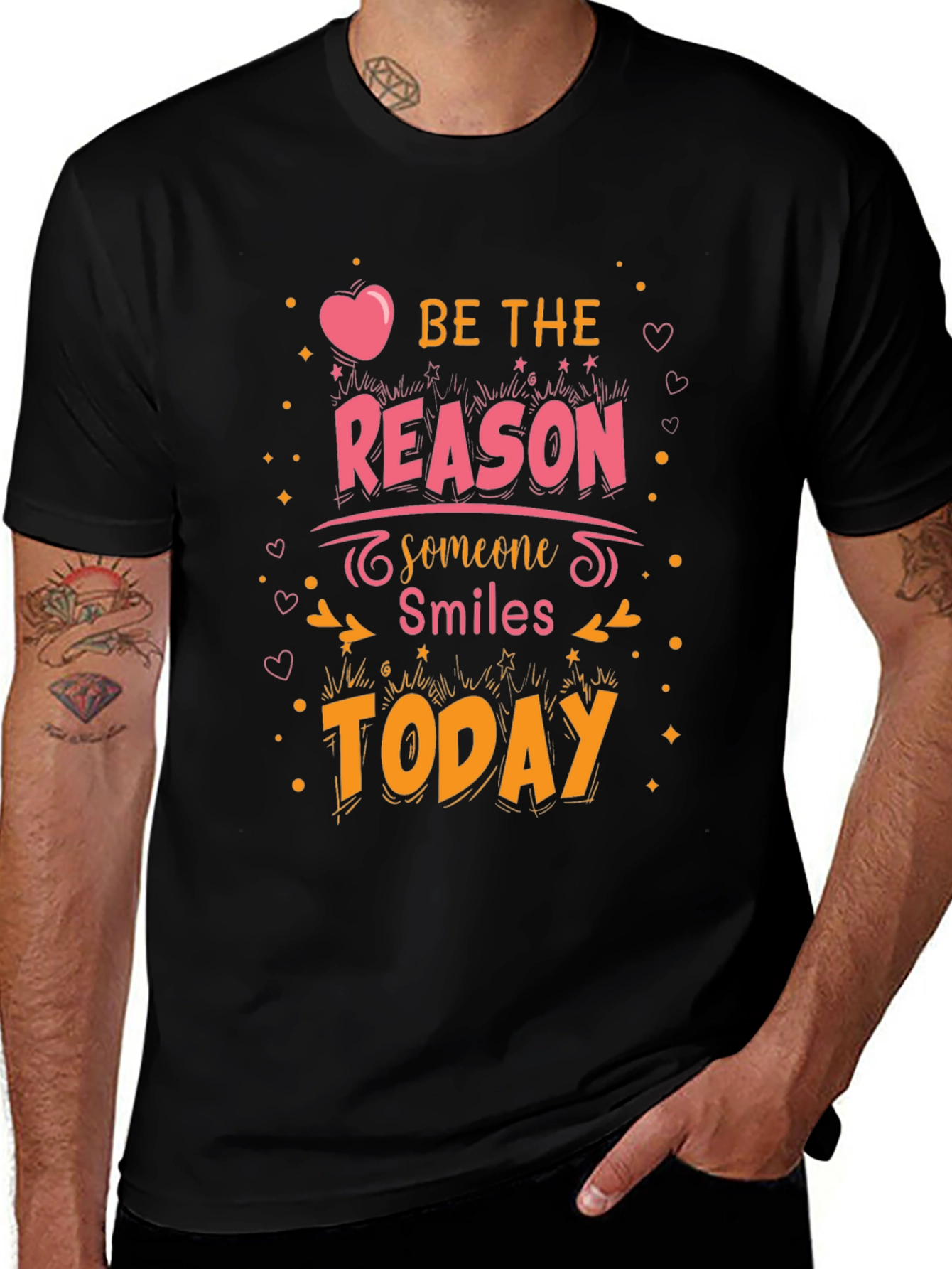 Variant 8 of Be The Reason Graphic Tee - Positive Vibes Shirt