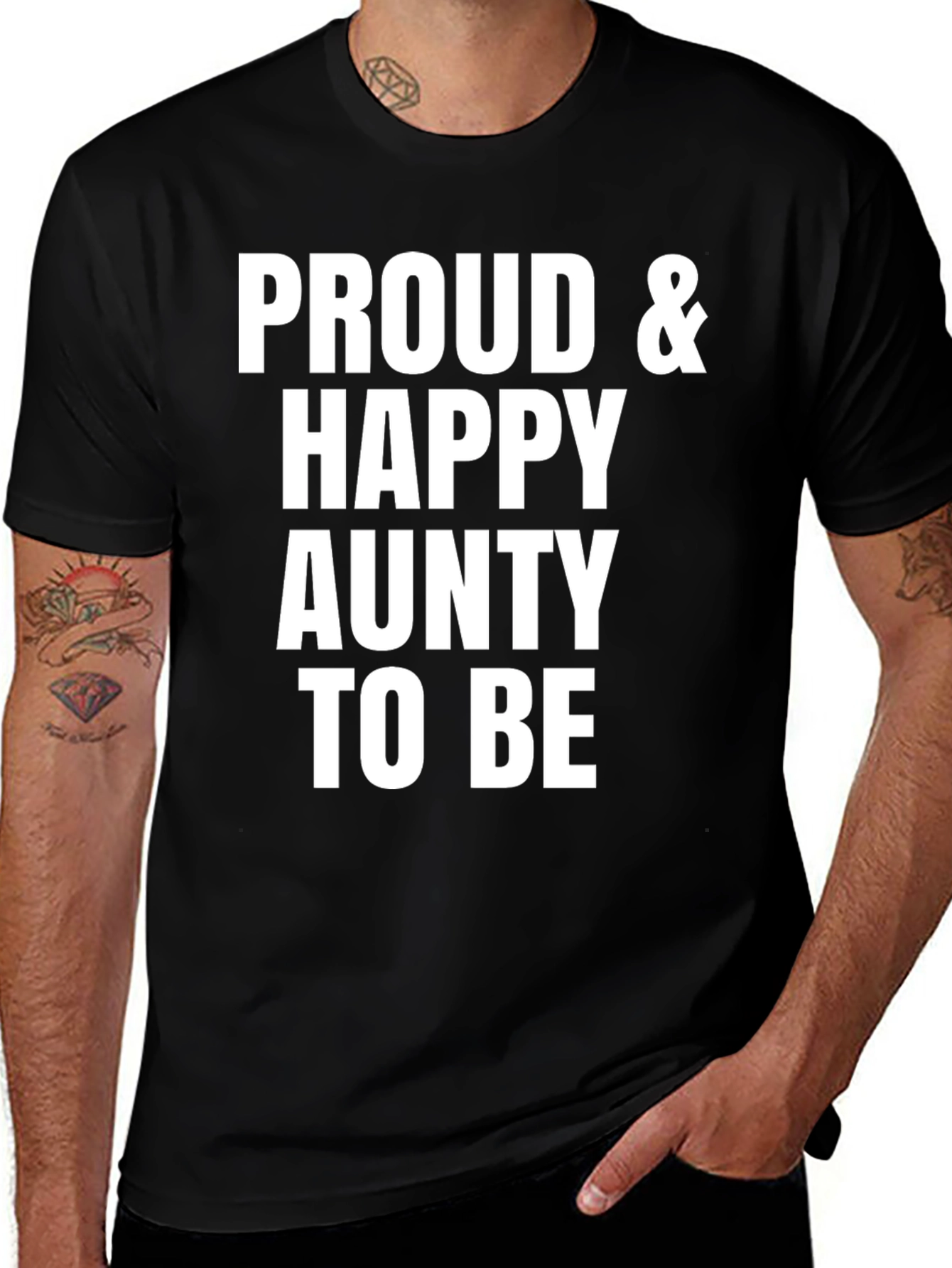 Variant 4 of Proud & Happy Aunty T-Shirt, Unisex