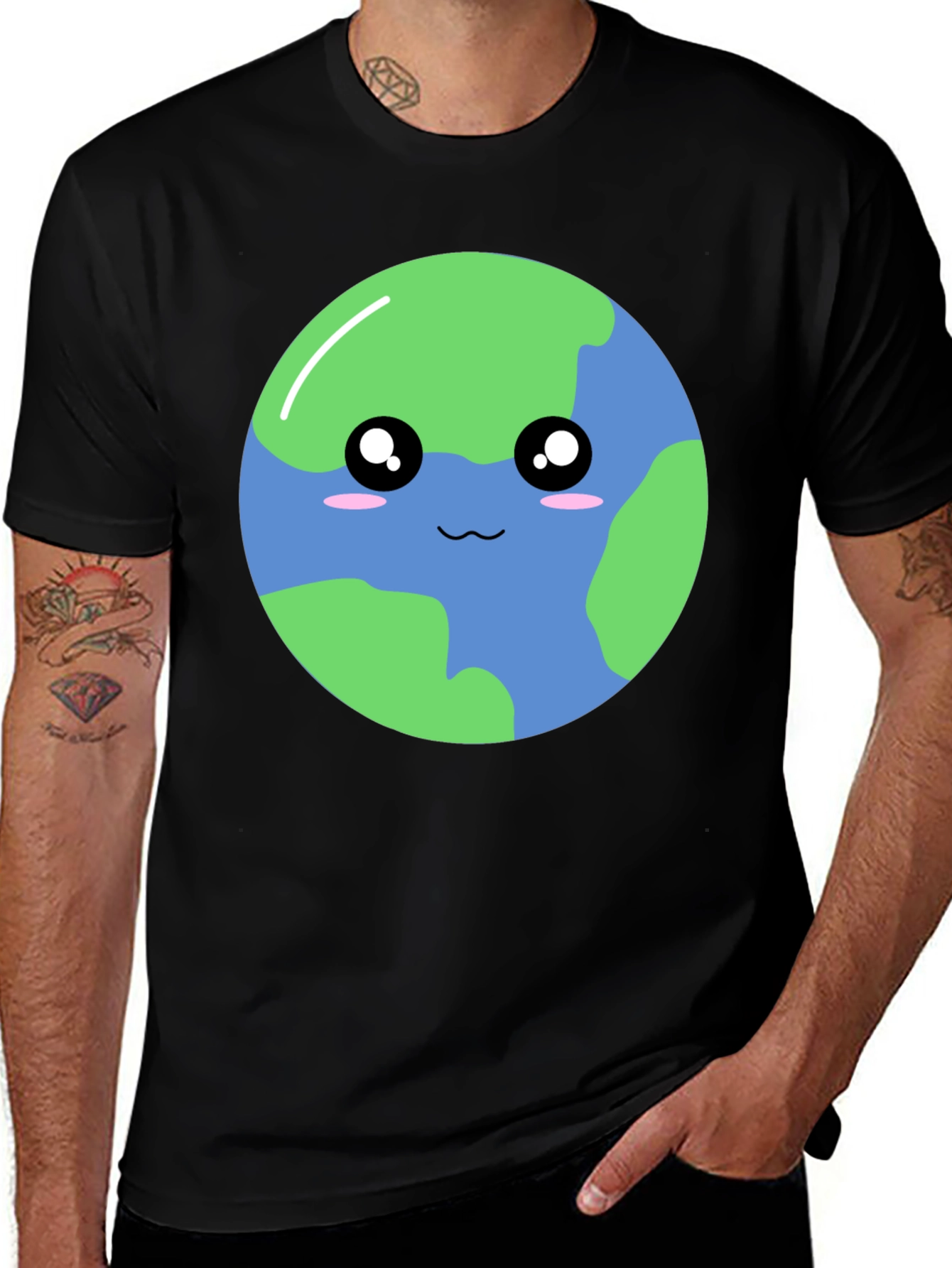 Kawaii Earth T-Shirt - Global Awareness Apparel