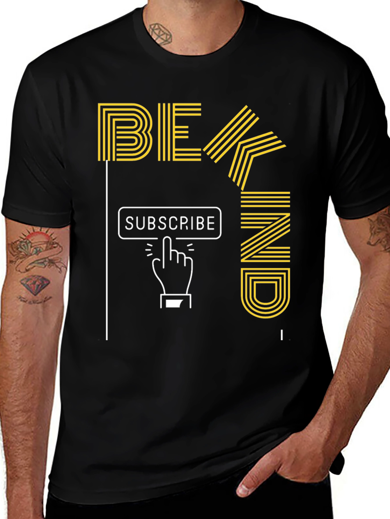Variant 8 of Be Kind Subscribe Graphic T-Shirt
