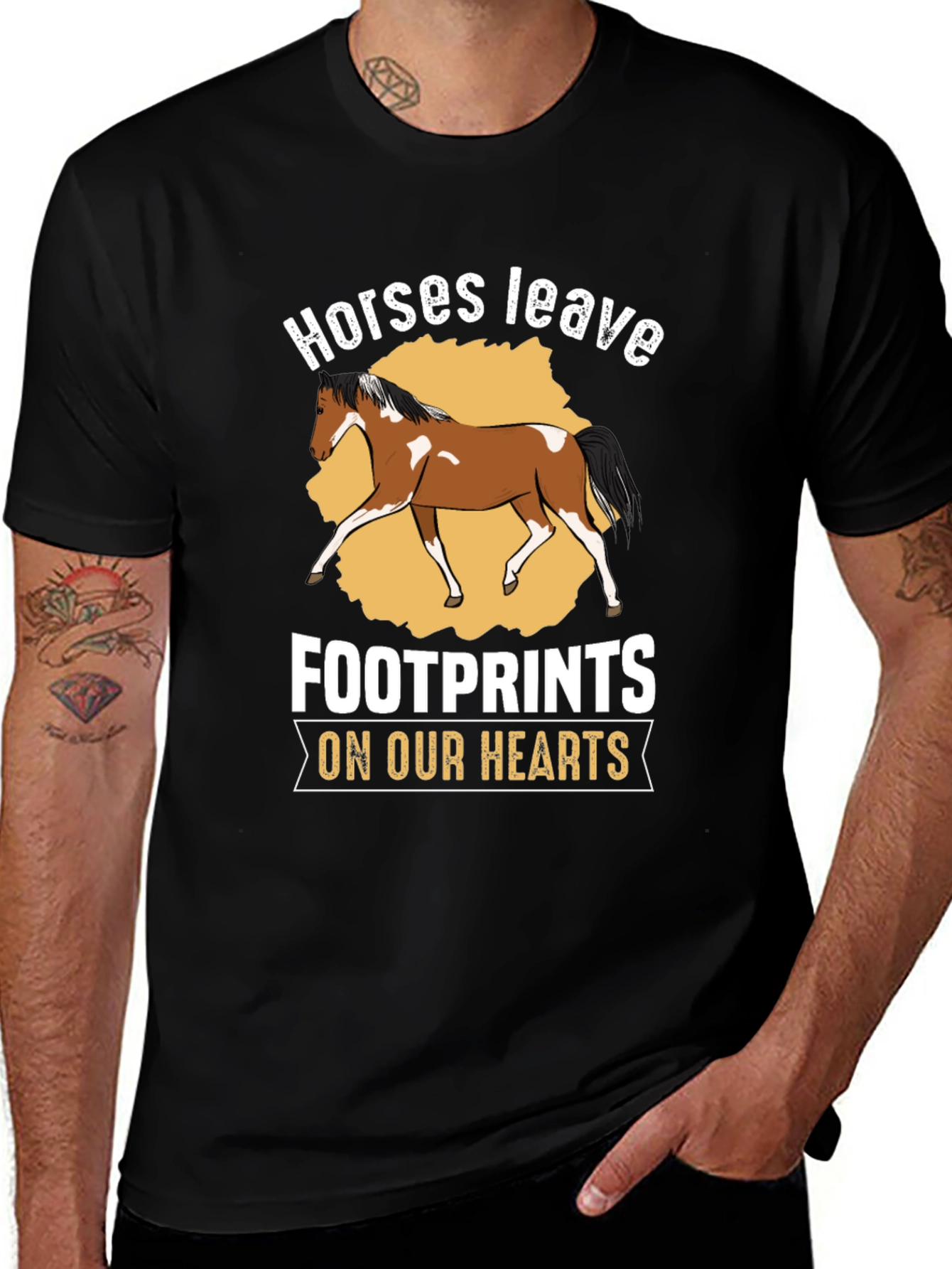Variant 25 of Horses Leave Footprints T-Shirt