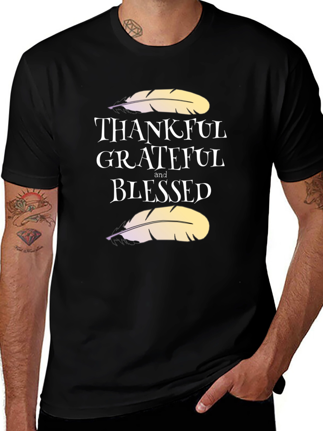 Variant 22 of Thankful, Grateful, Blessed Graphic T-Shirt