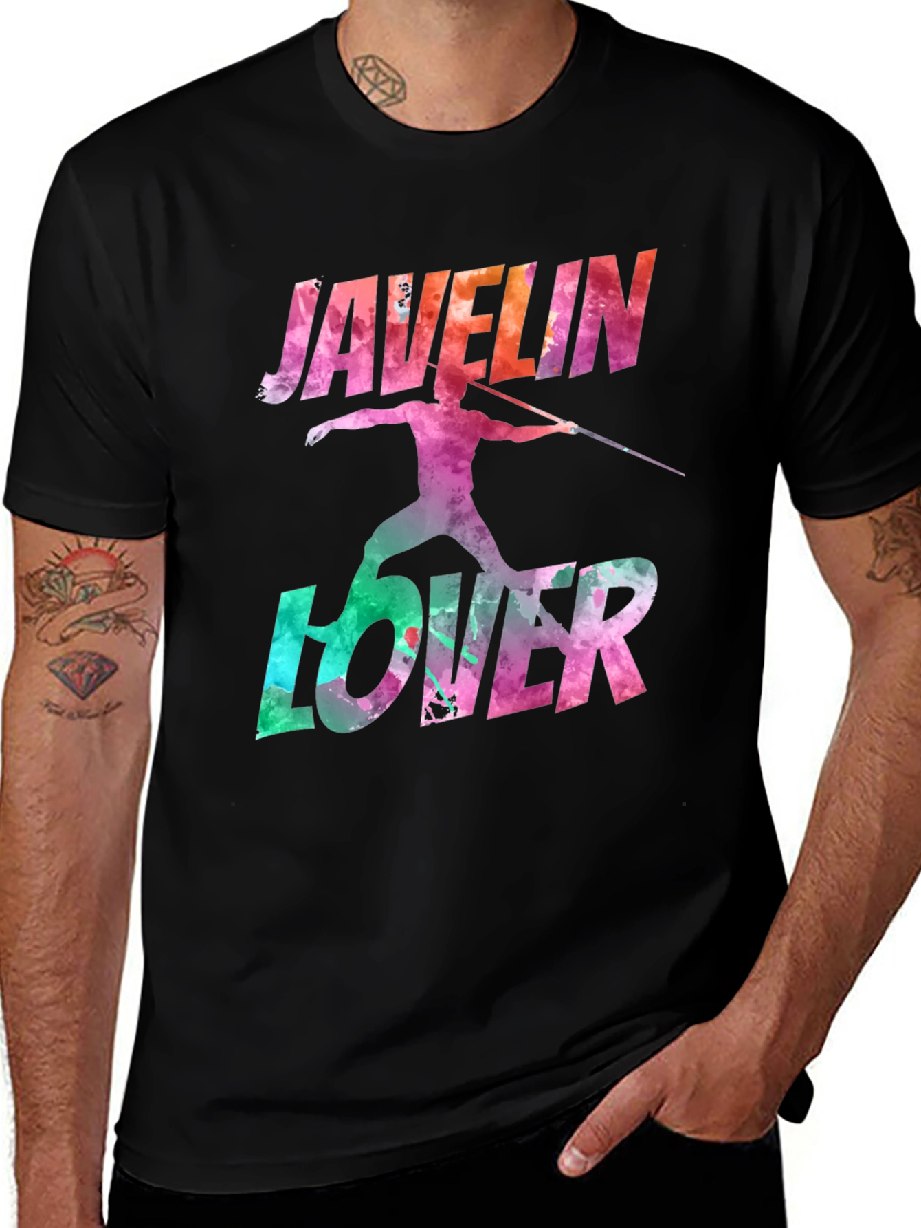 Javelin Lover Graphic T-Shirt - Sports Fan Tee