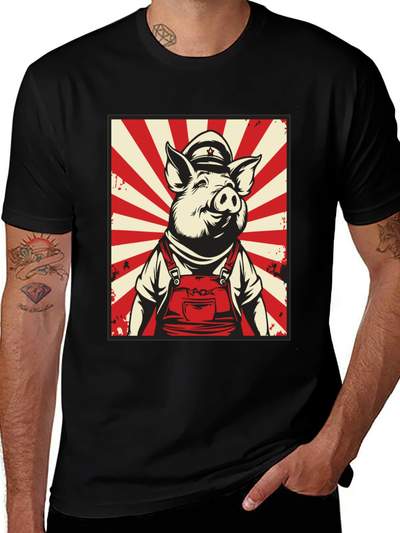 Variant 30 of Communist Pig T-Shirt - Novelty Graphic Tee