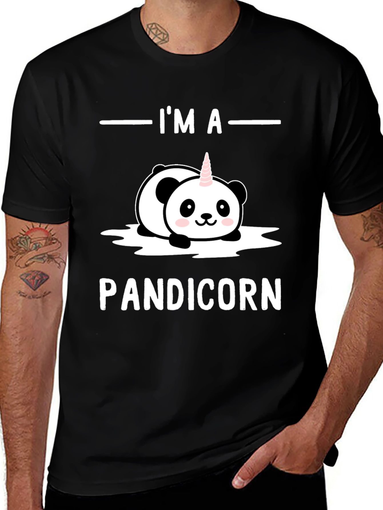 Variant 27 of I'm a Pandicorn T-Shirt - Cute Panda Unicorn Tee