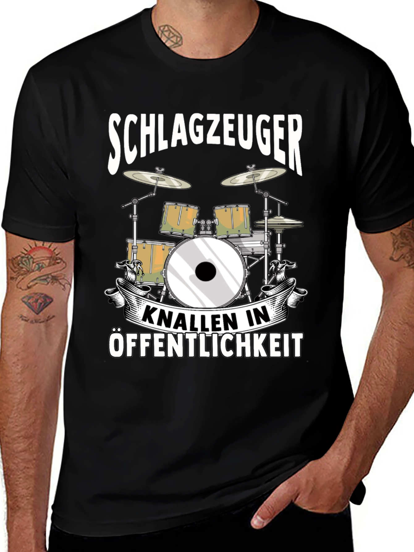 Variant 13 of Drummer T-Shirt - SCHLAGZEUGER