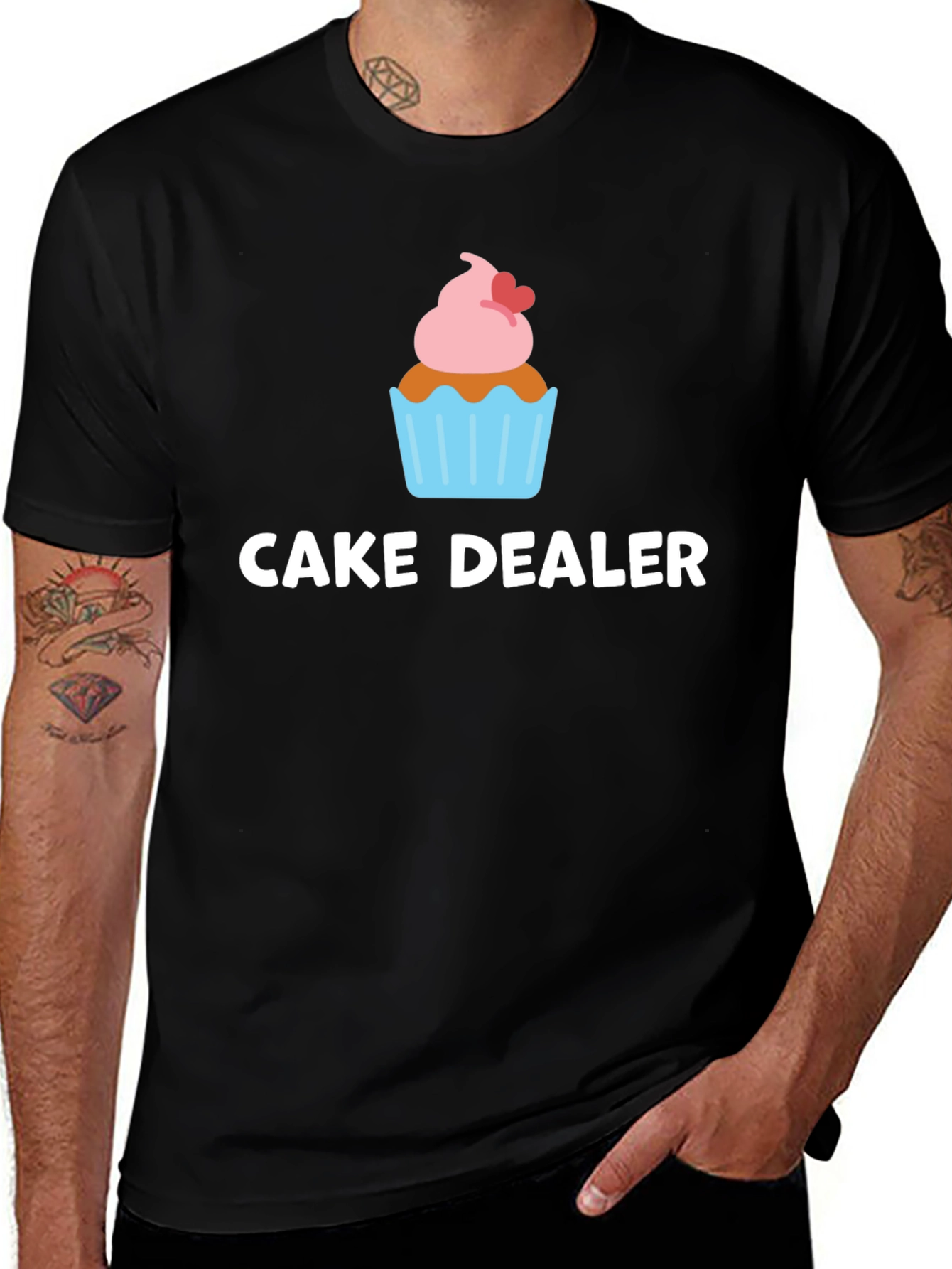 Variant 8 of Cake Dealer T-Shirt - Sweet Treat Design