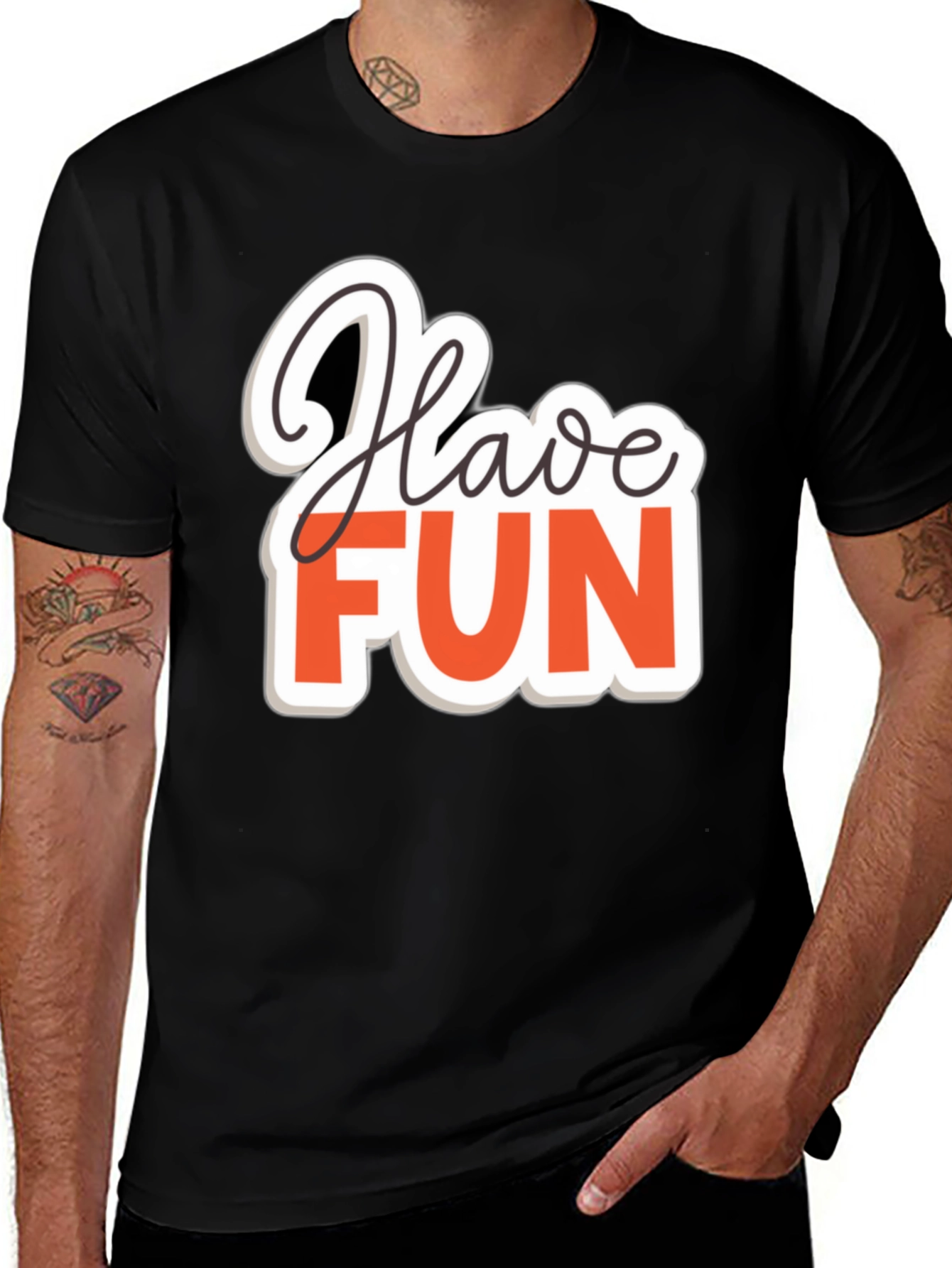 Variant 11 of Have Fun Graphic Tee - Trendy Casual Shirt