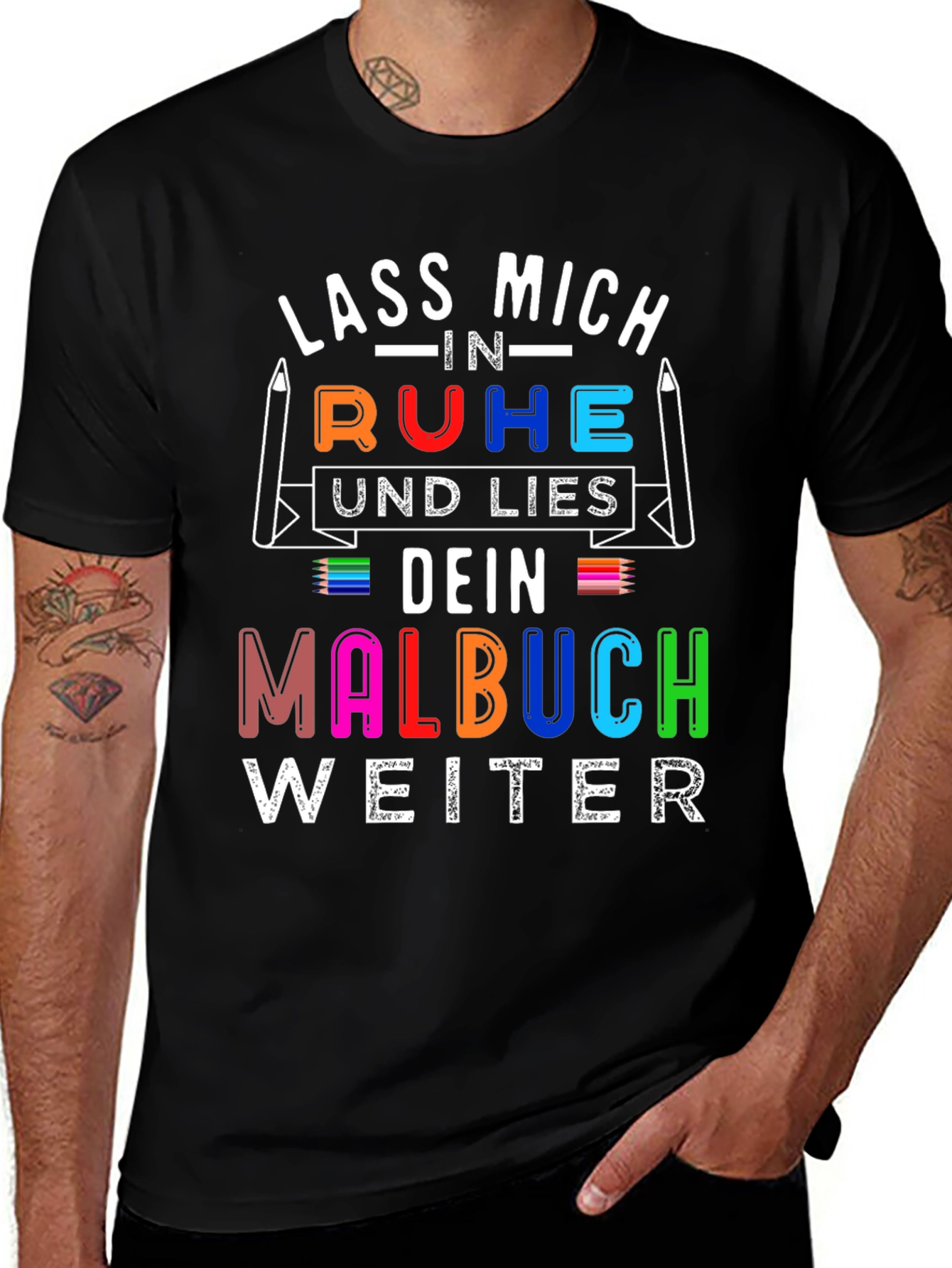 Variant 21 of Lass Mich In Ruhe Malbuch T-Shirt