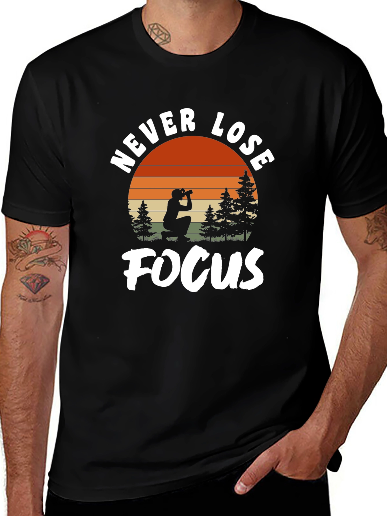 Variant 17 of Never Lose Focus Graphic Tee - Photographer T-Shirt