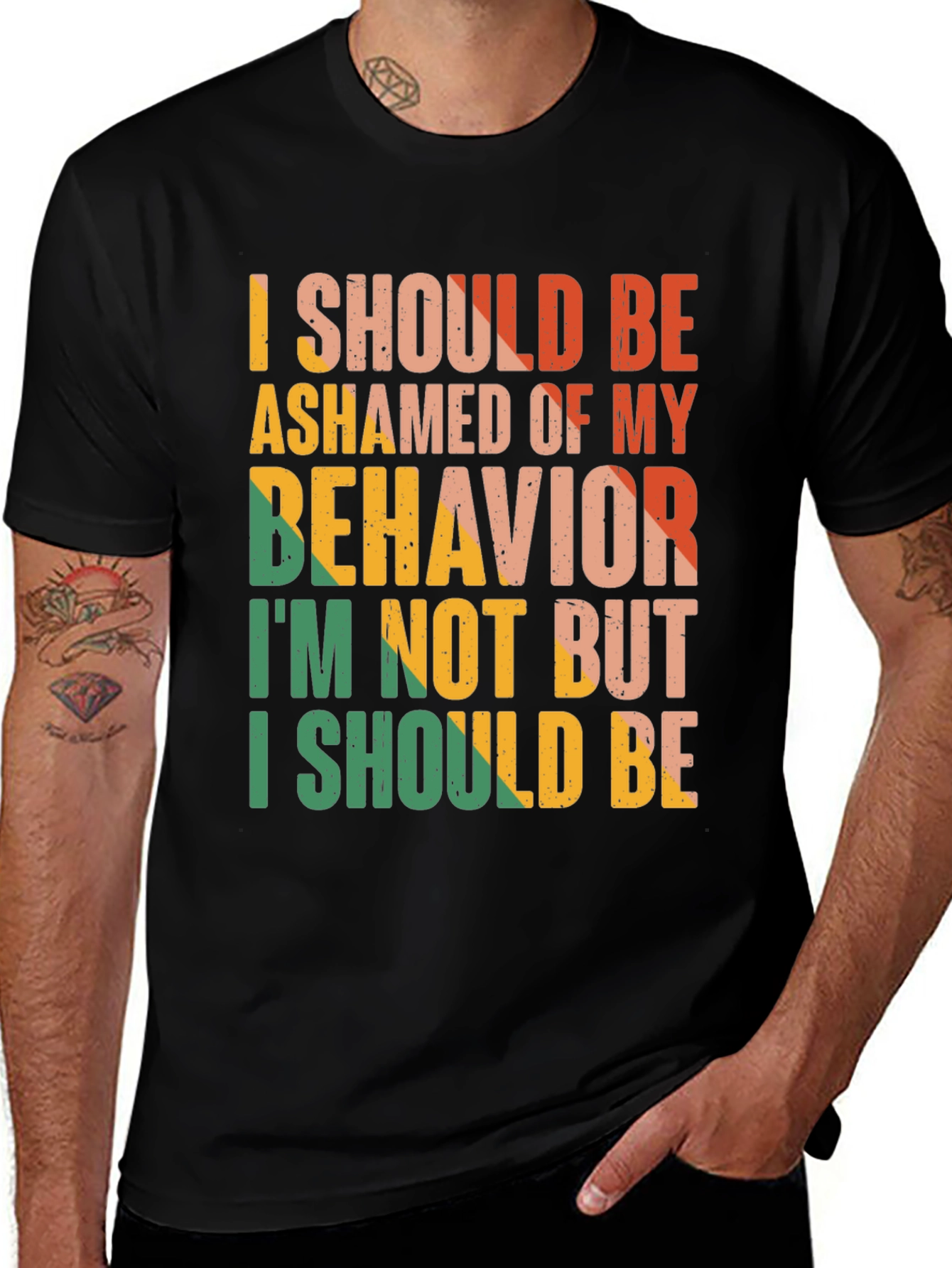 Variant 6 of Humorous Graphic Tee - I Should Be Ashamed